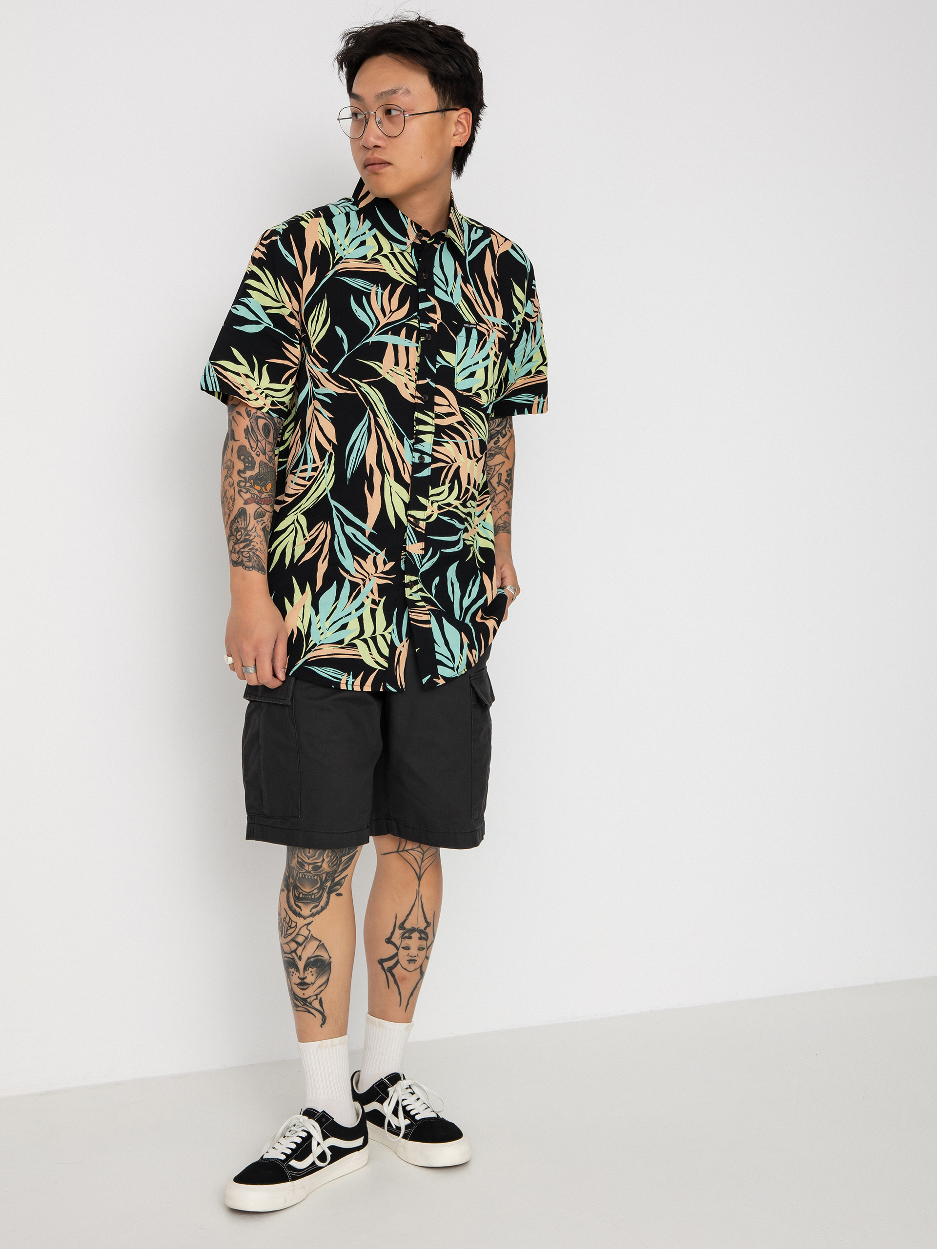 Cămașă Volcom Bleeding Leaf (black)