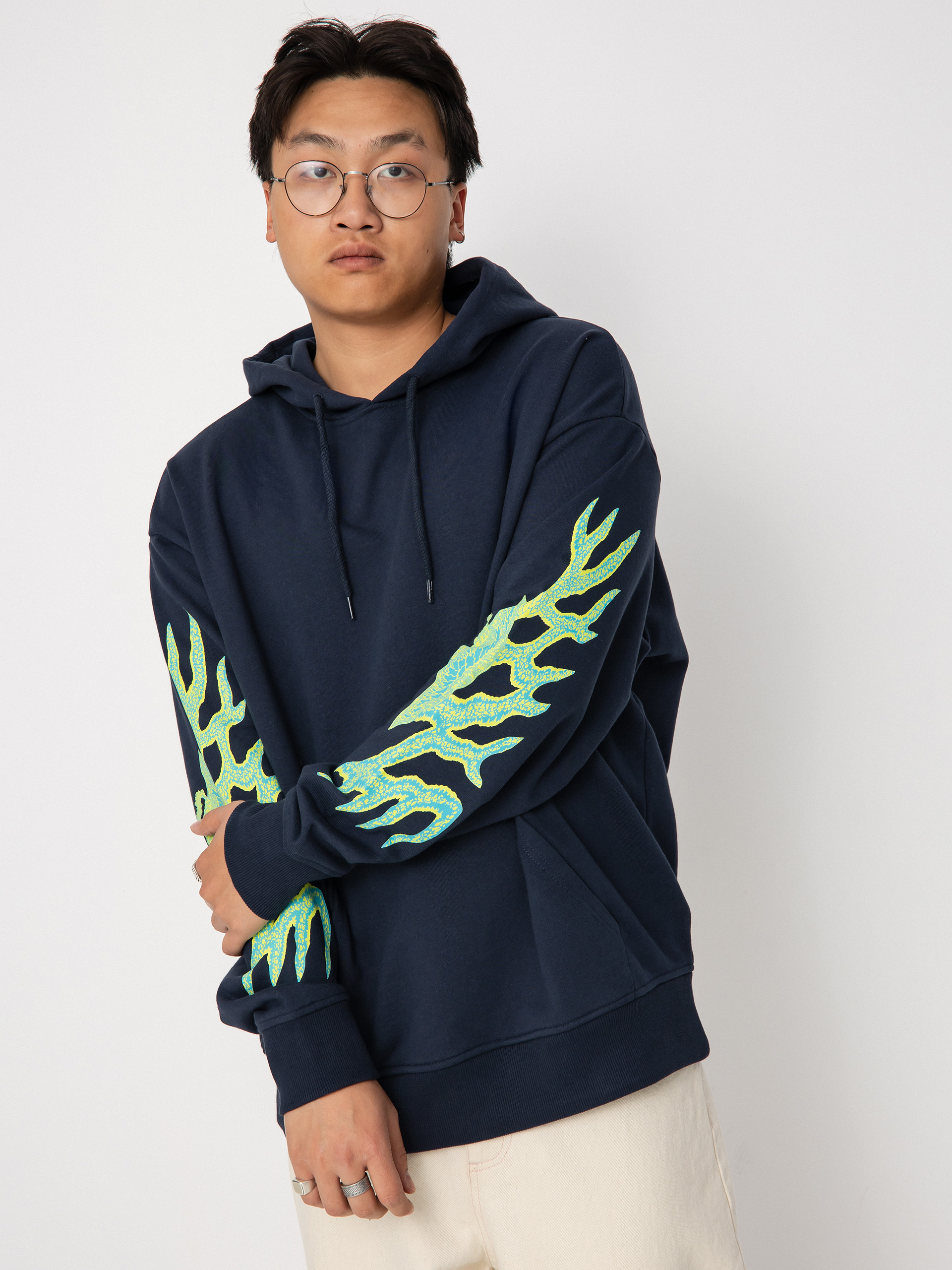 Hanorac cu glugă Element Headed Dragon HD (eclipse navy)
