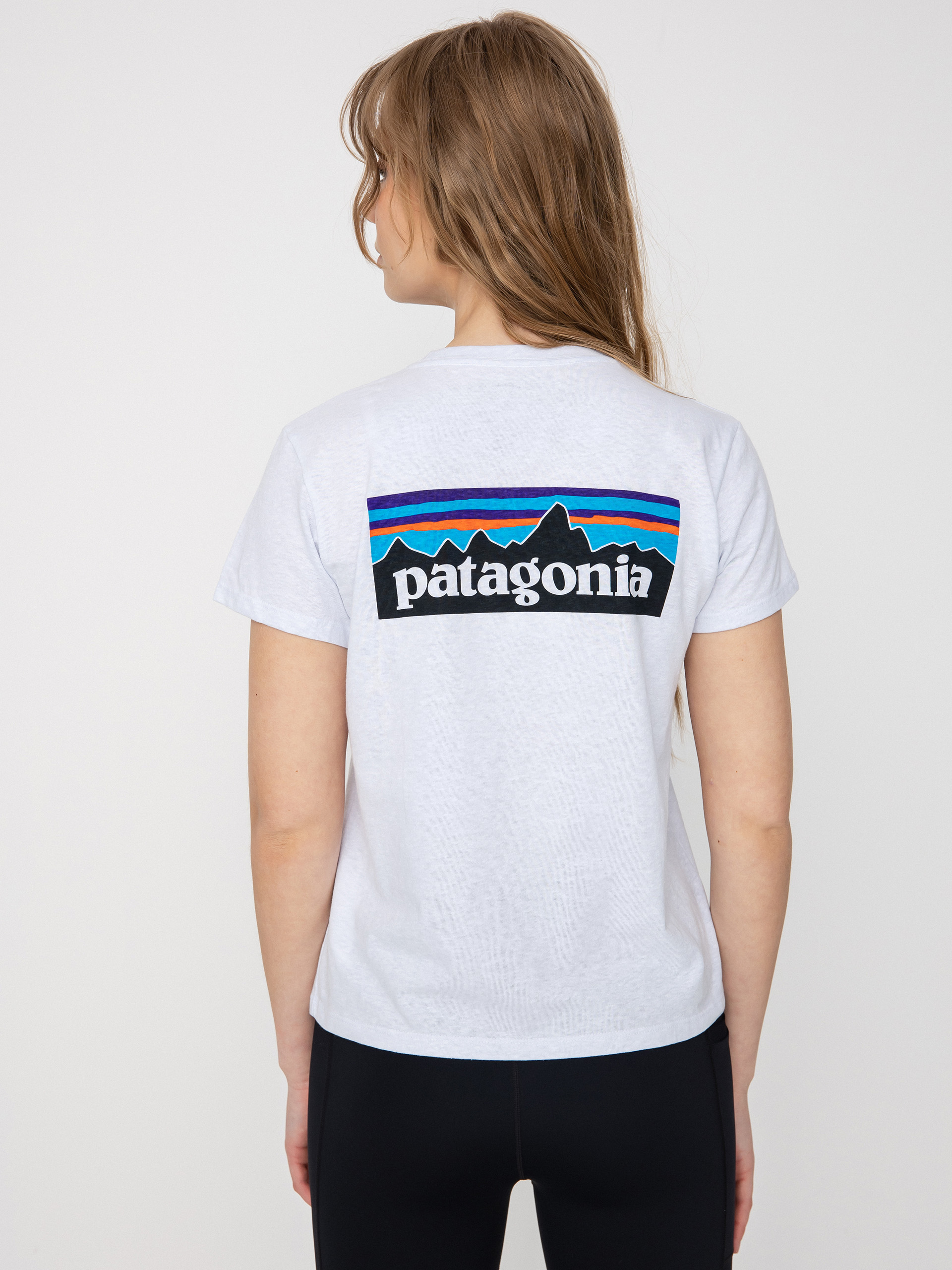 Tricou Patagonia P 6 Logo Responsibili Wmn (white)