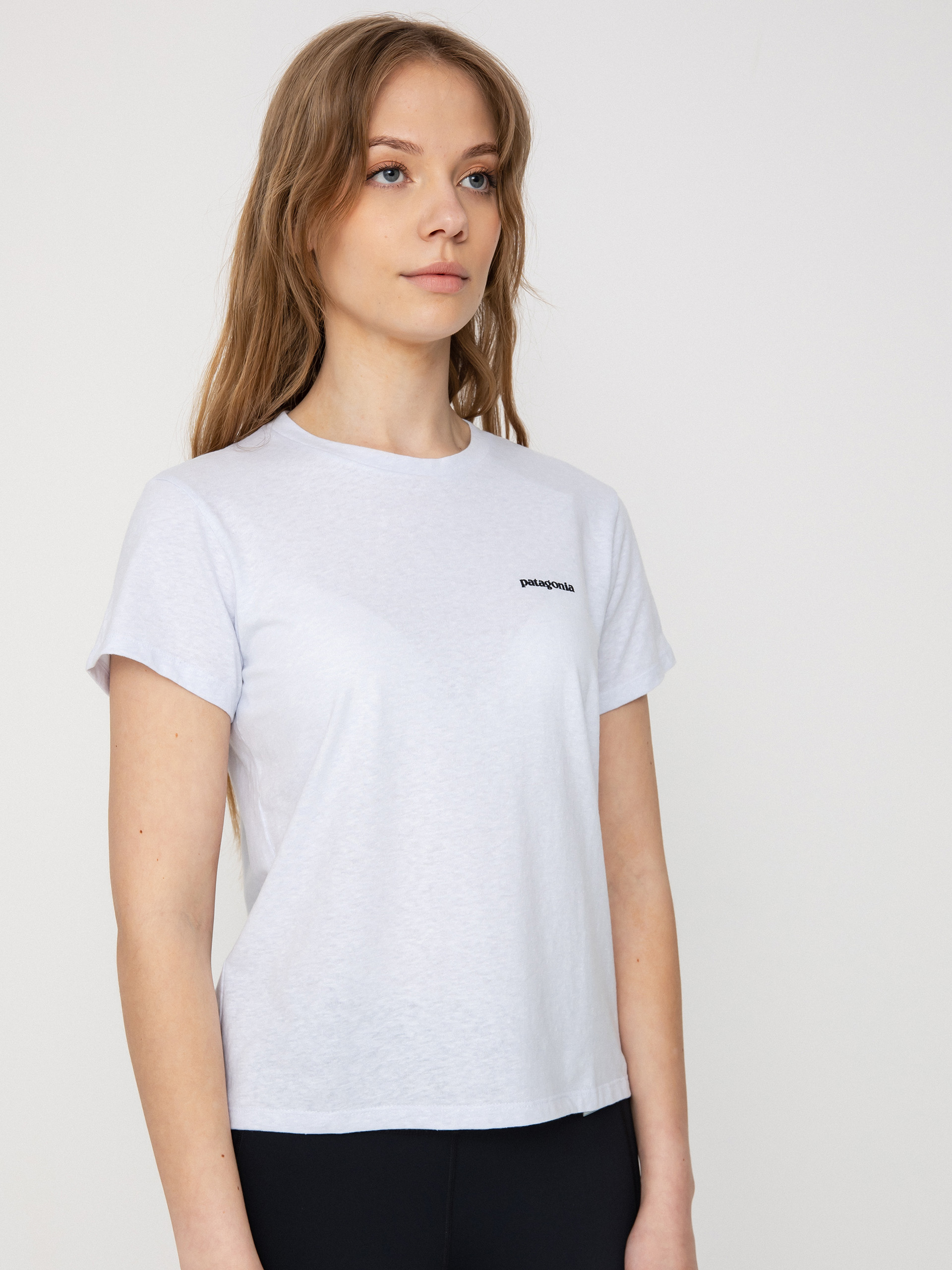 Tricou Patagonia P 6 Logo Responsibili Wmn (white)