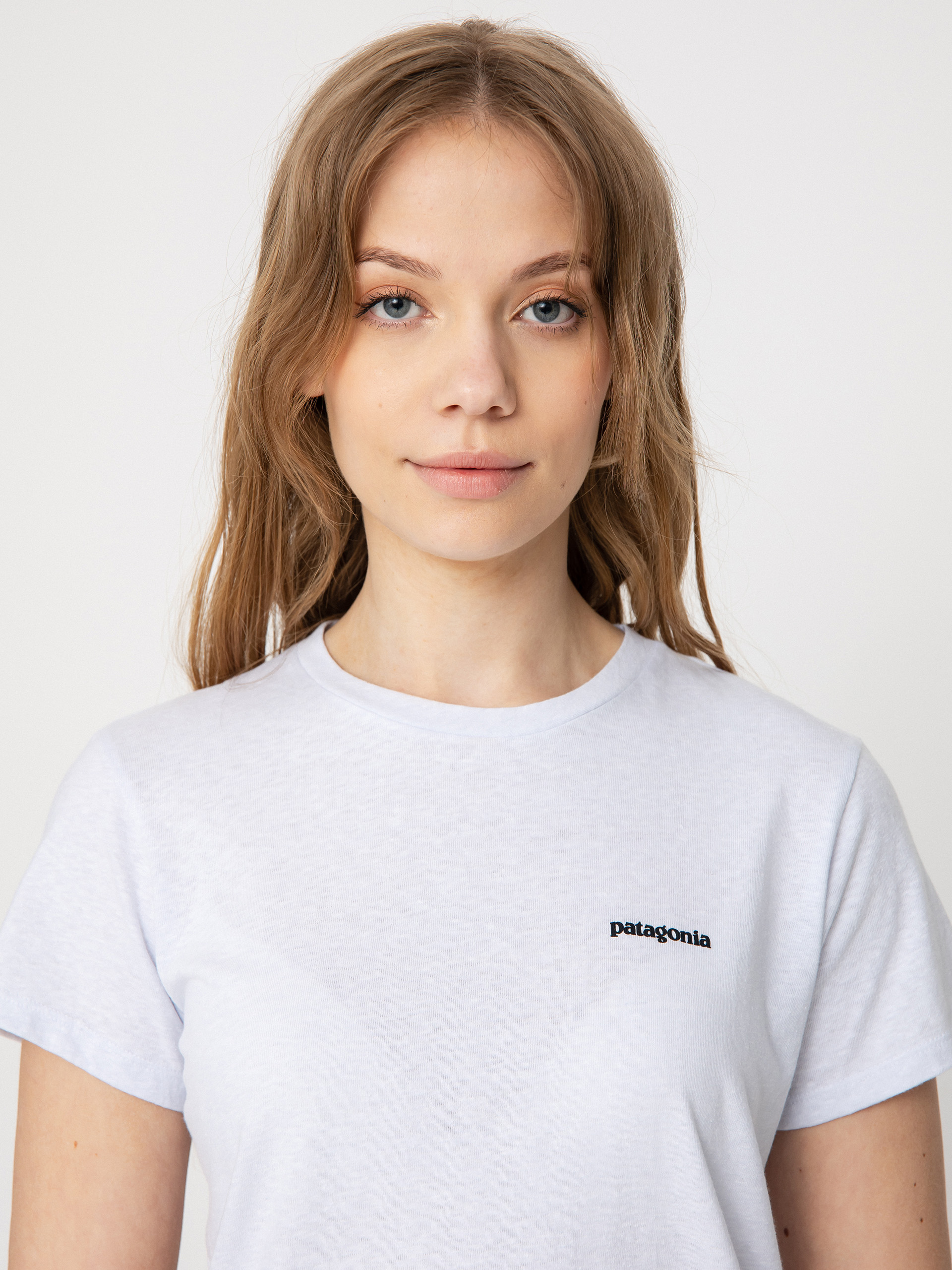 Tricou Patagonia P 6 Logo Responsibili Wmn (white)