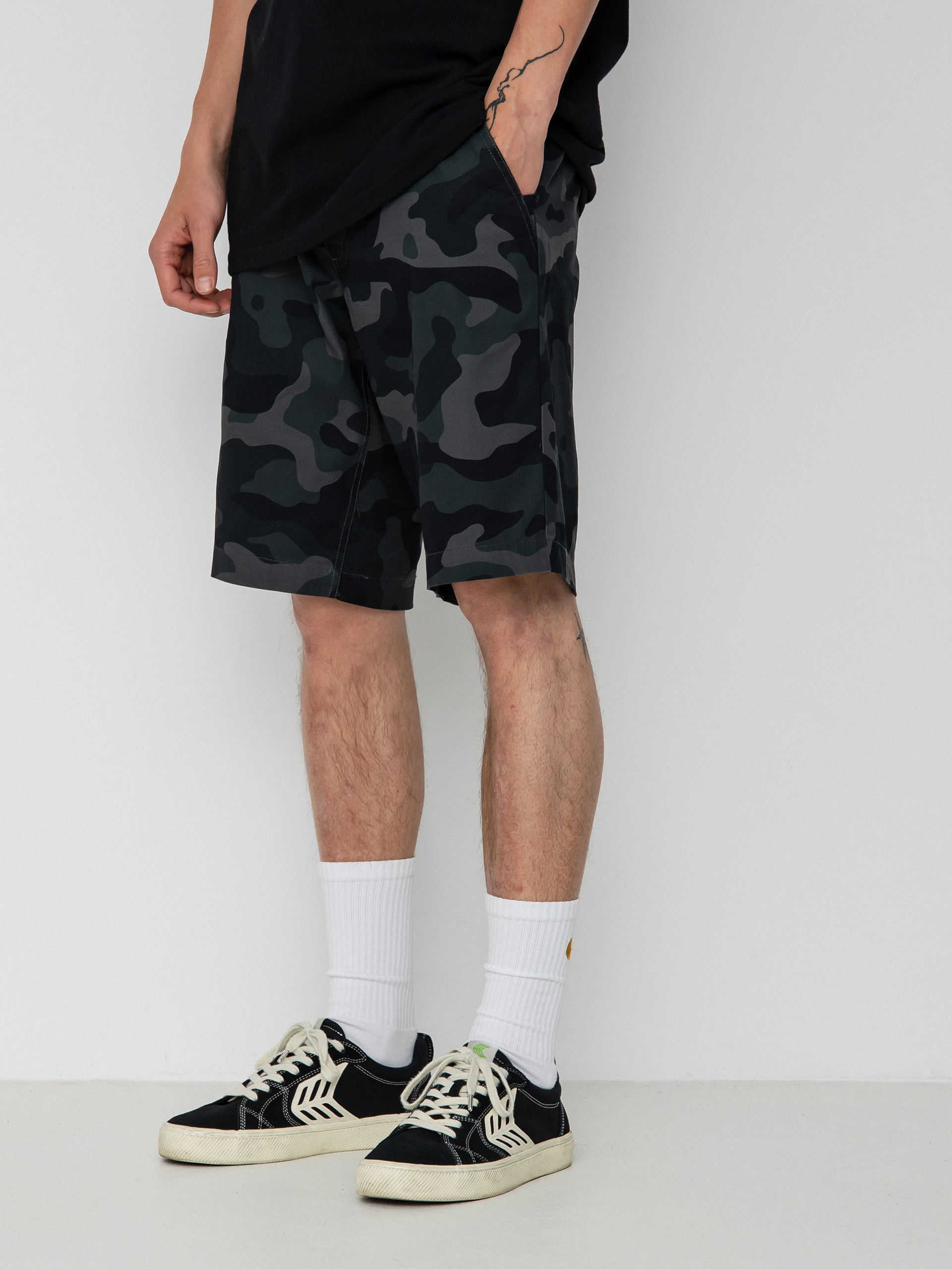 Șort Fox Essex Camo 2.0 (black camo)