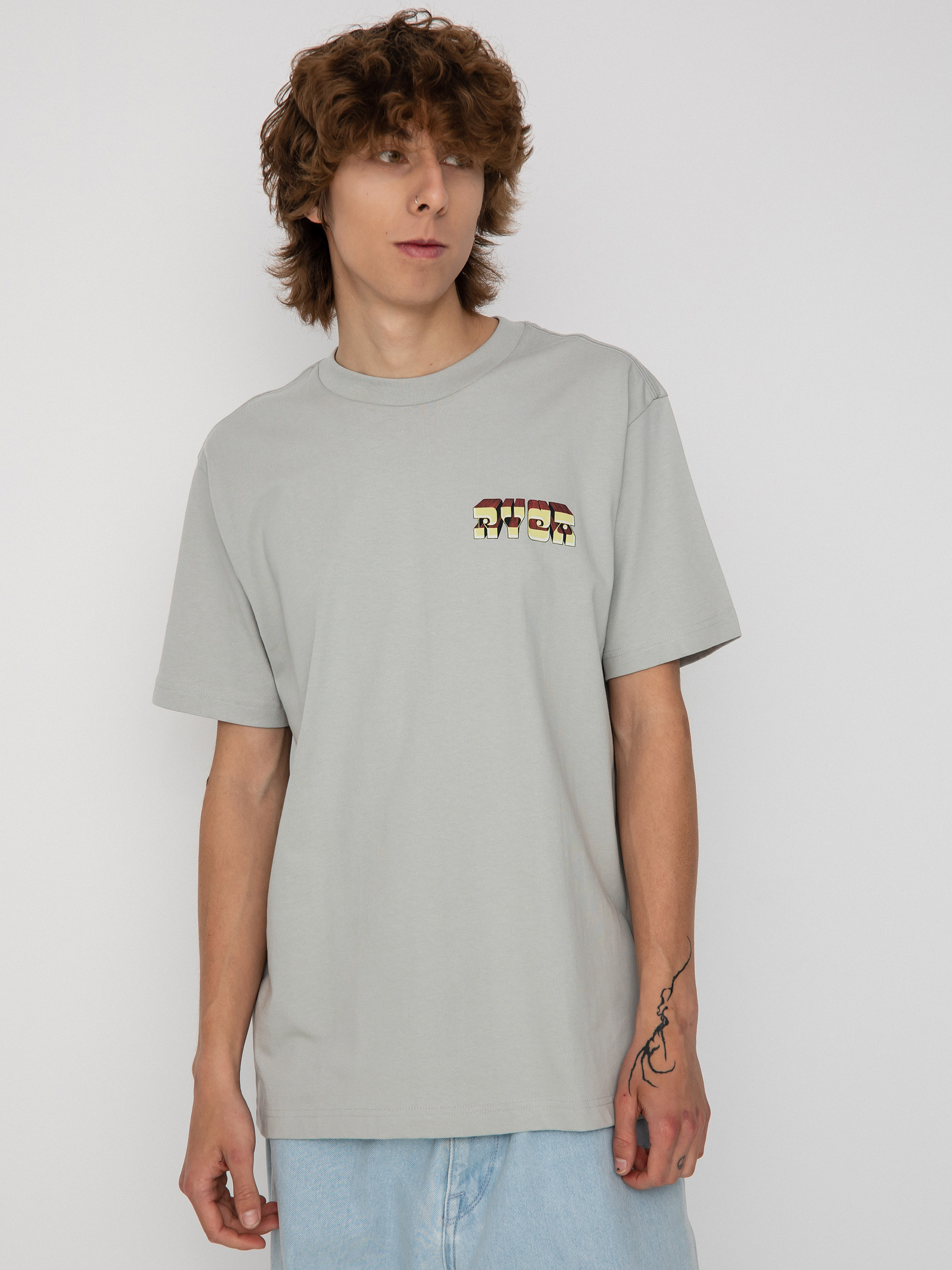 Tricou RVCA Portal (bright coral)