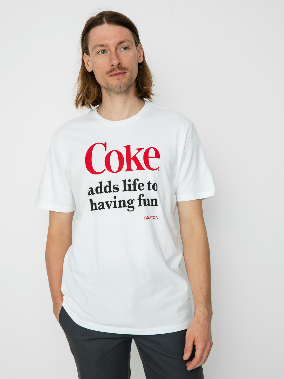 Tricou Brixton Coca-Cola Having Fun (white)