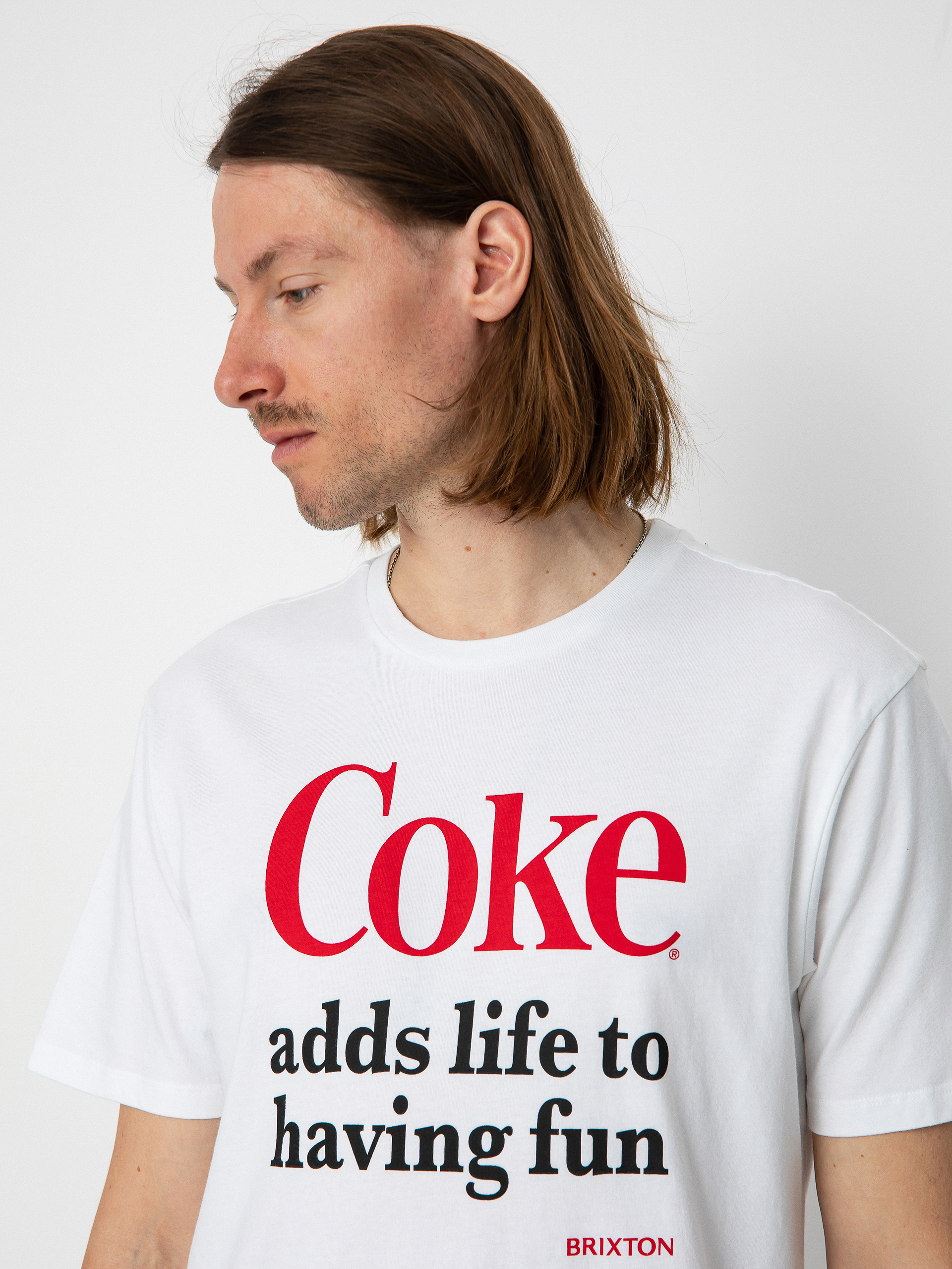 Tricou Brixton Coca-Cola Having Fun (white)