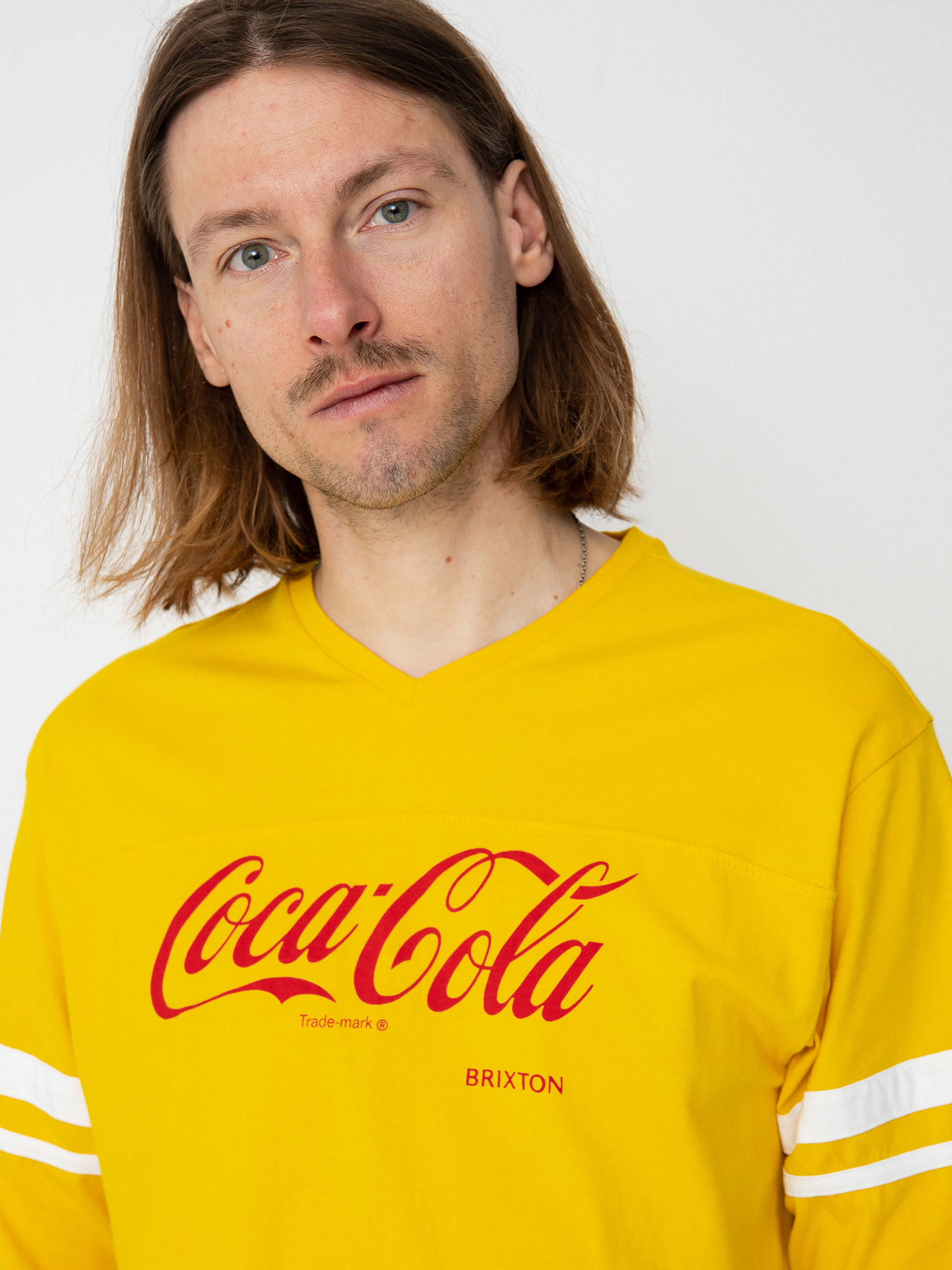 Tricou Brixton Coca-Cola Classic Football (yellow)