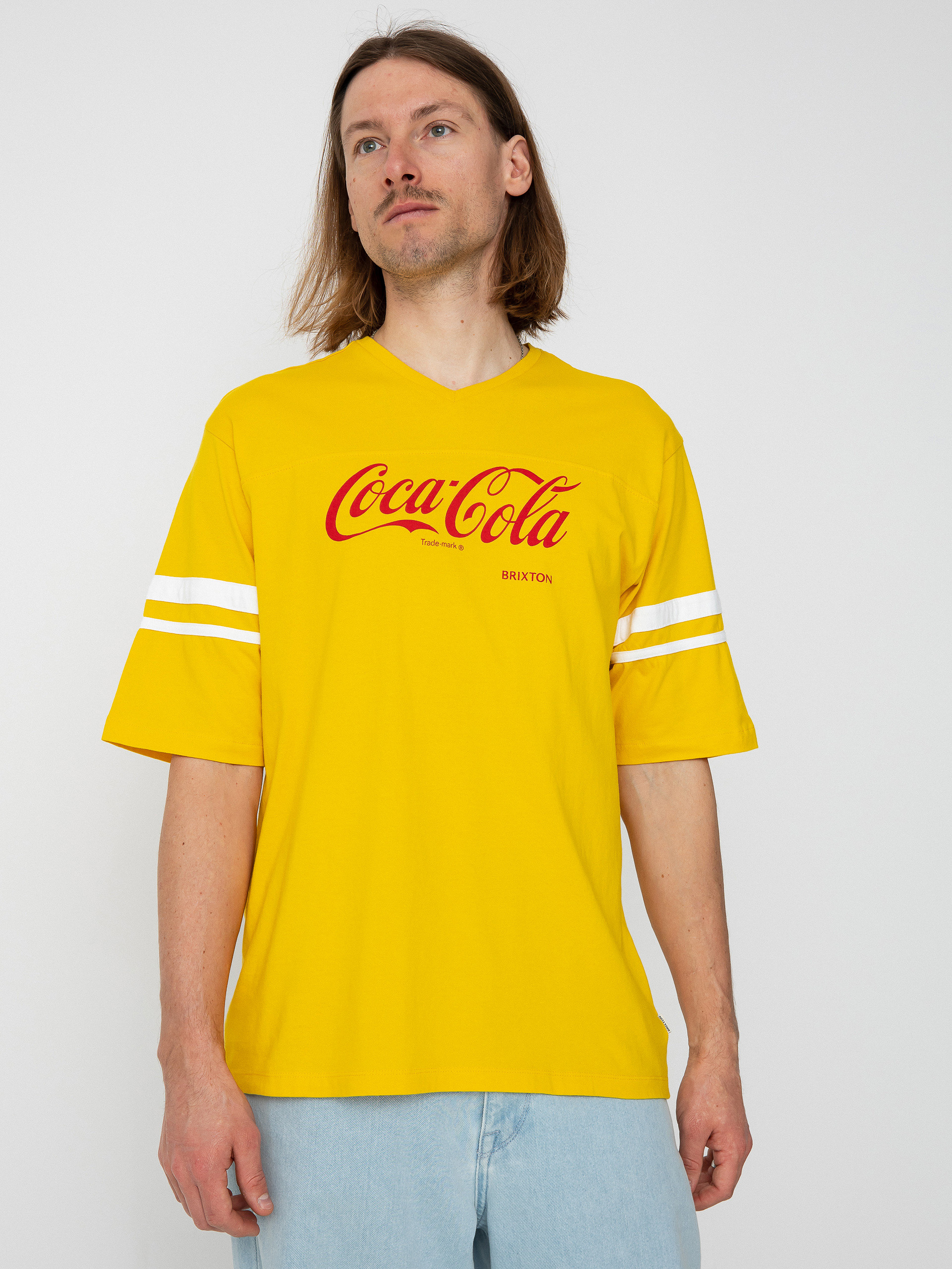 Tricou Brixton Coca-Cola Classic Football (yellow)