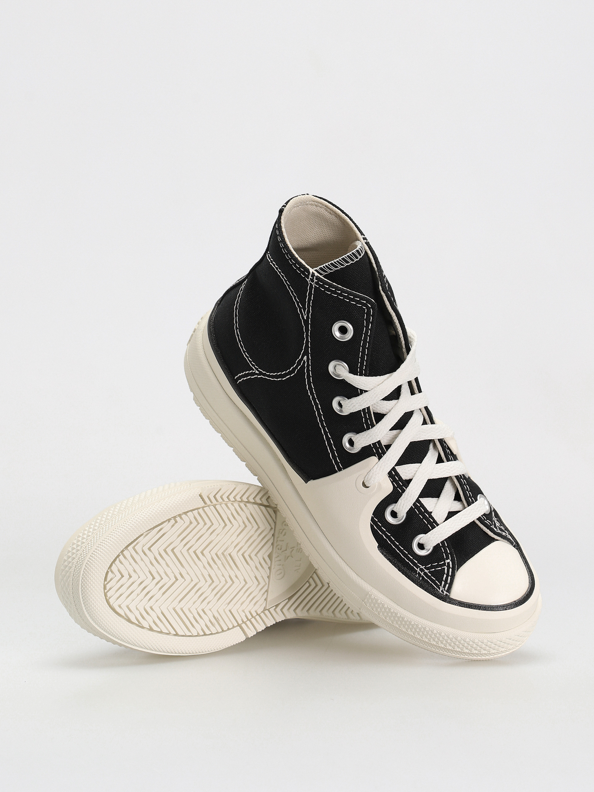 Teniși Converse Chuck Taylor All Star Construct Hi Wmn (black/vintage white)