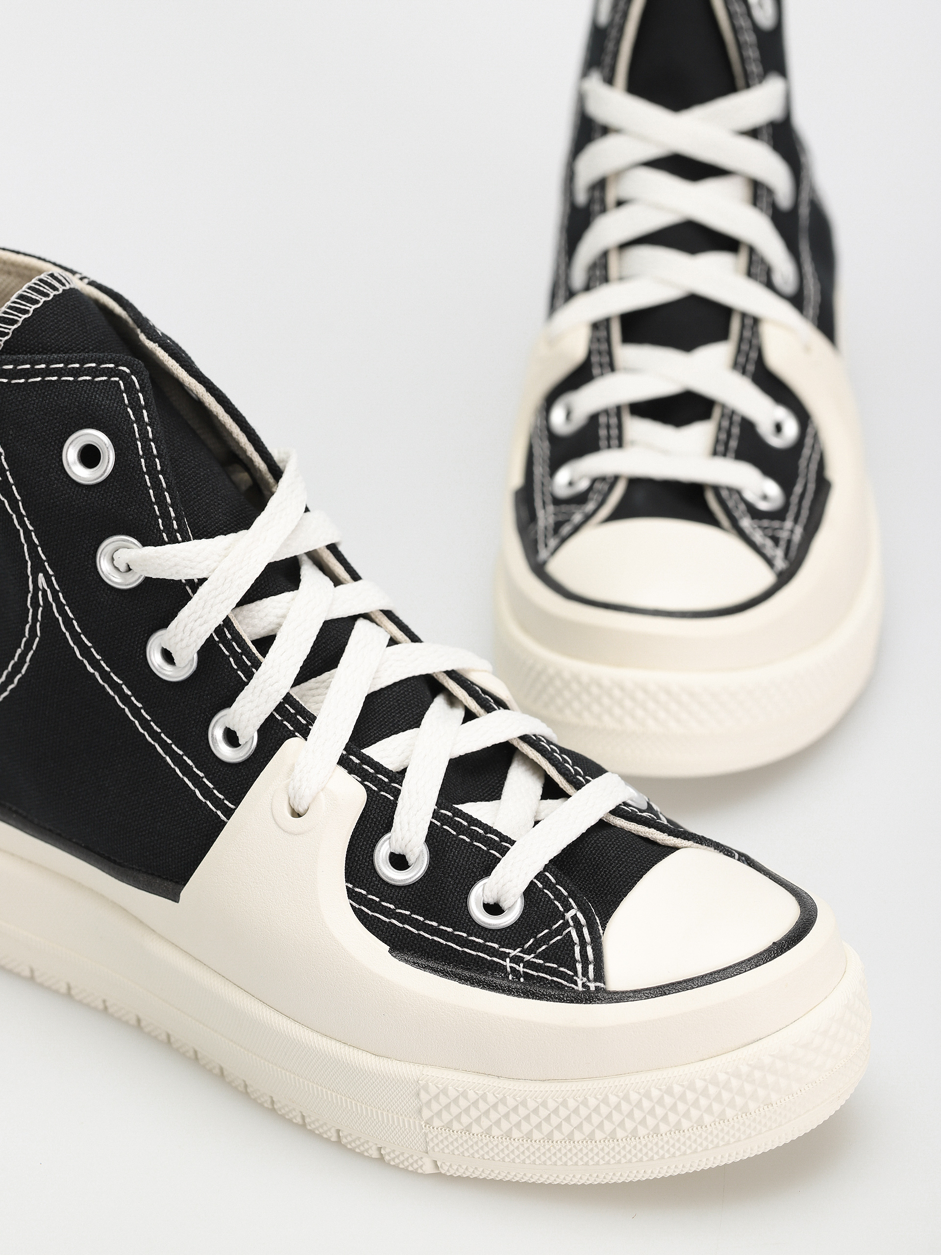 Teniși Converse Chuck Taylor All Star Construct Hi Wmn (black/vintage white)