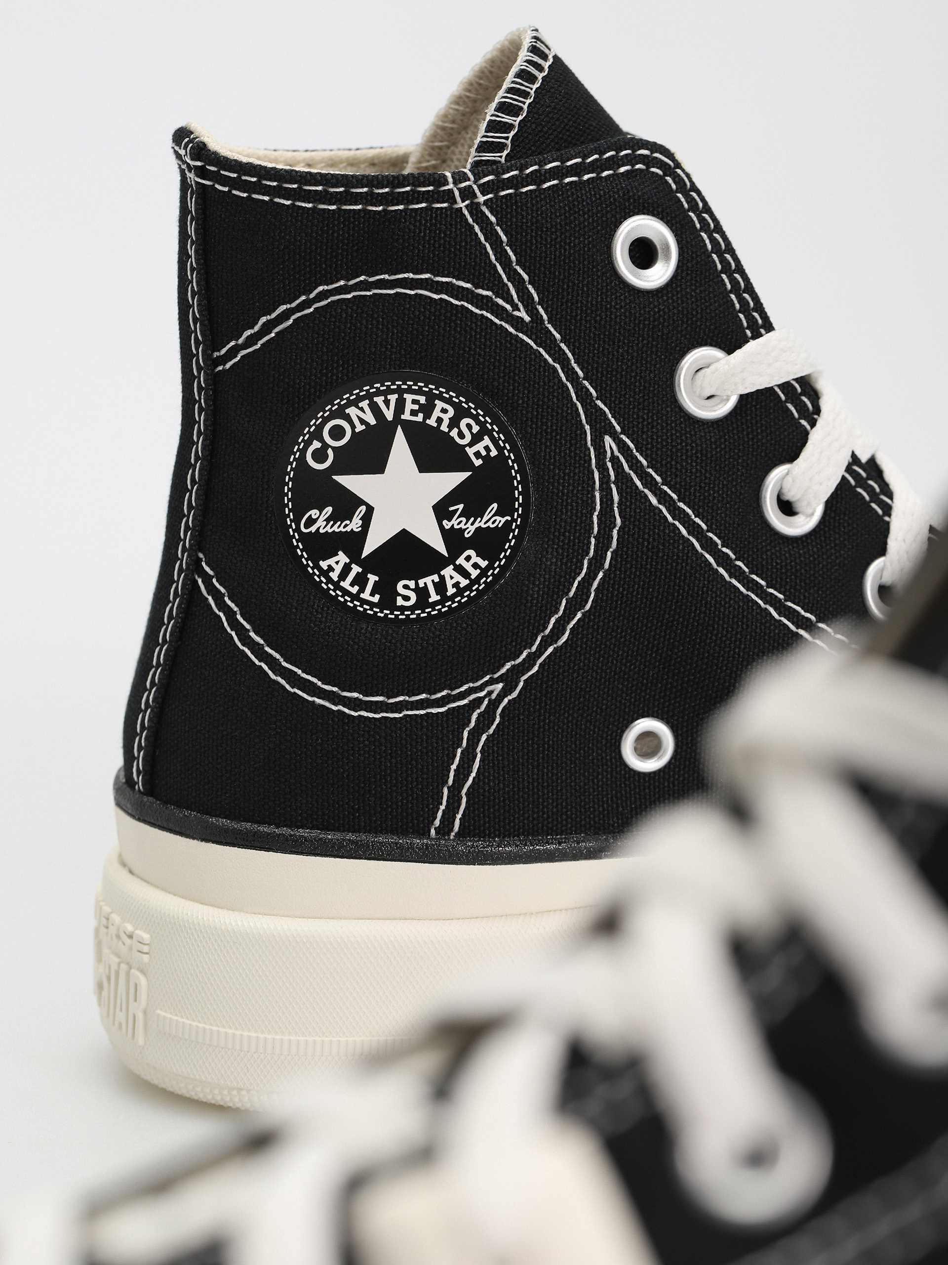 Teniși Converse Chuck Taylor All Star Construct Hi Wmn (black/vintage white)