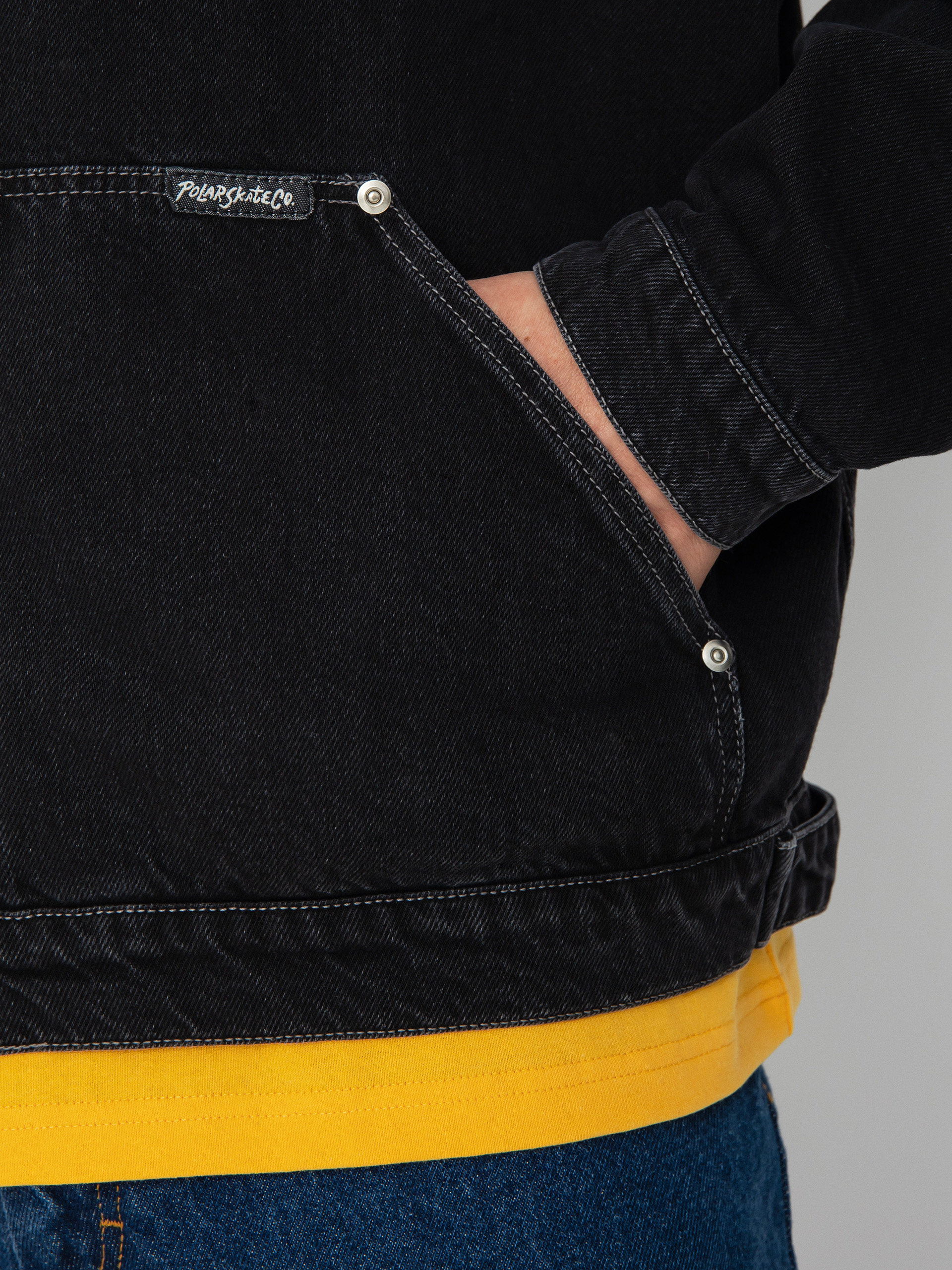 Geacă Polar Skate Patrik Denim (silver black)