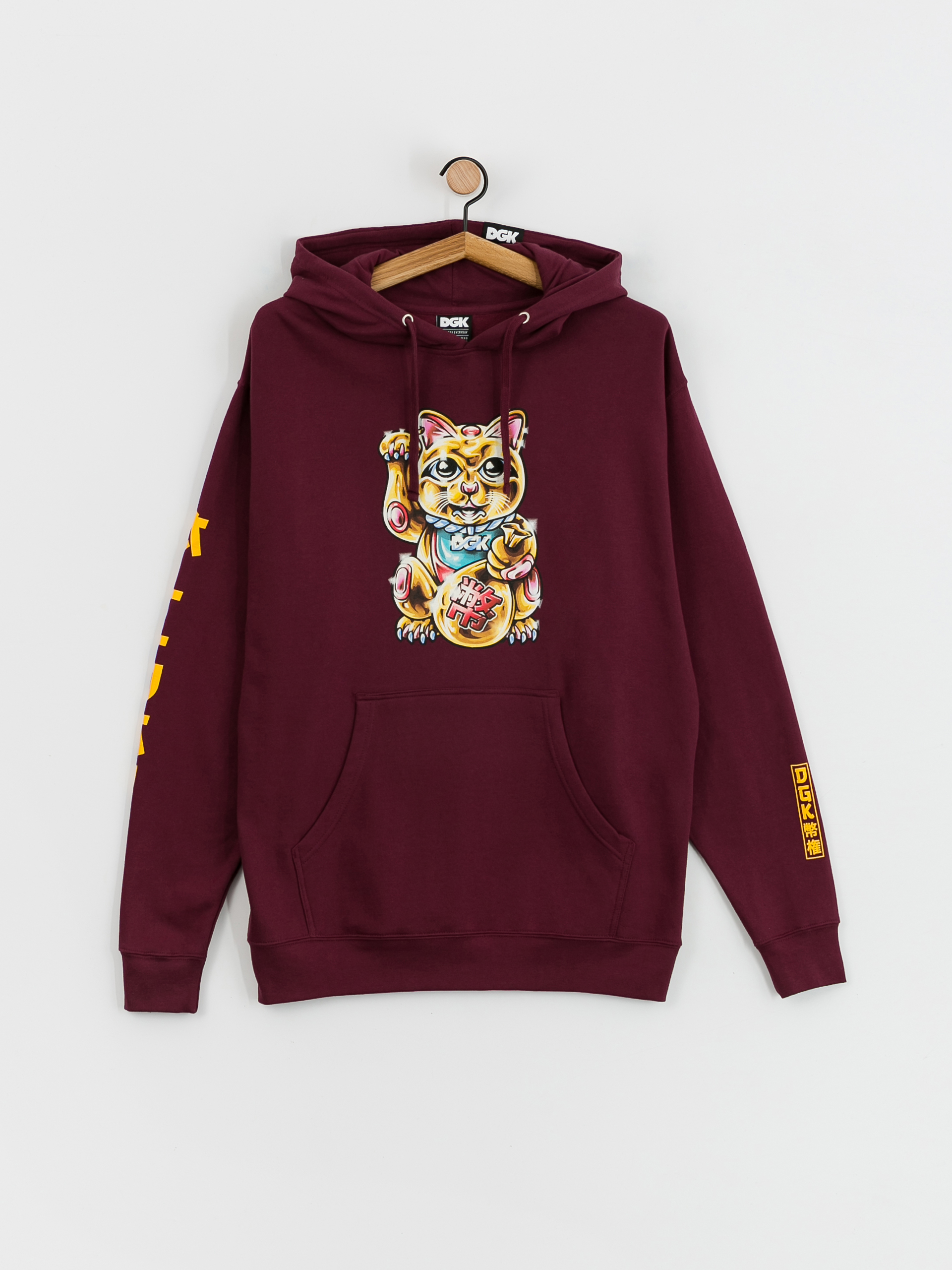 Hanorac cu glugă DGK Golden Cat HD (burgundy)