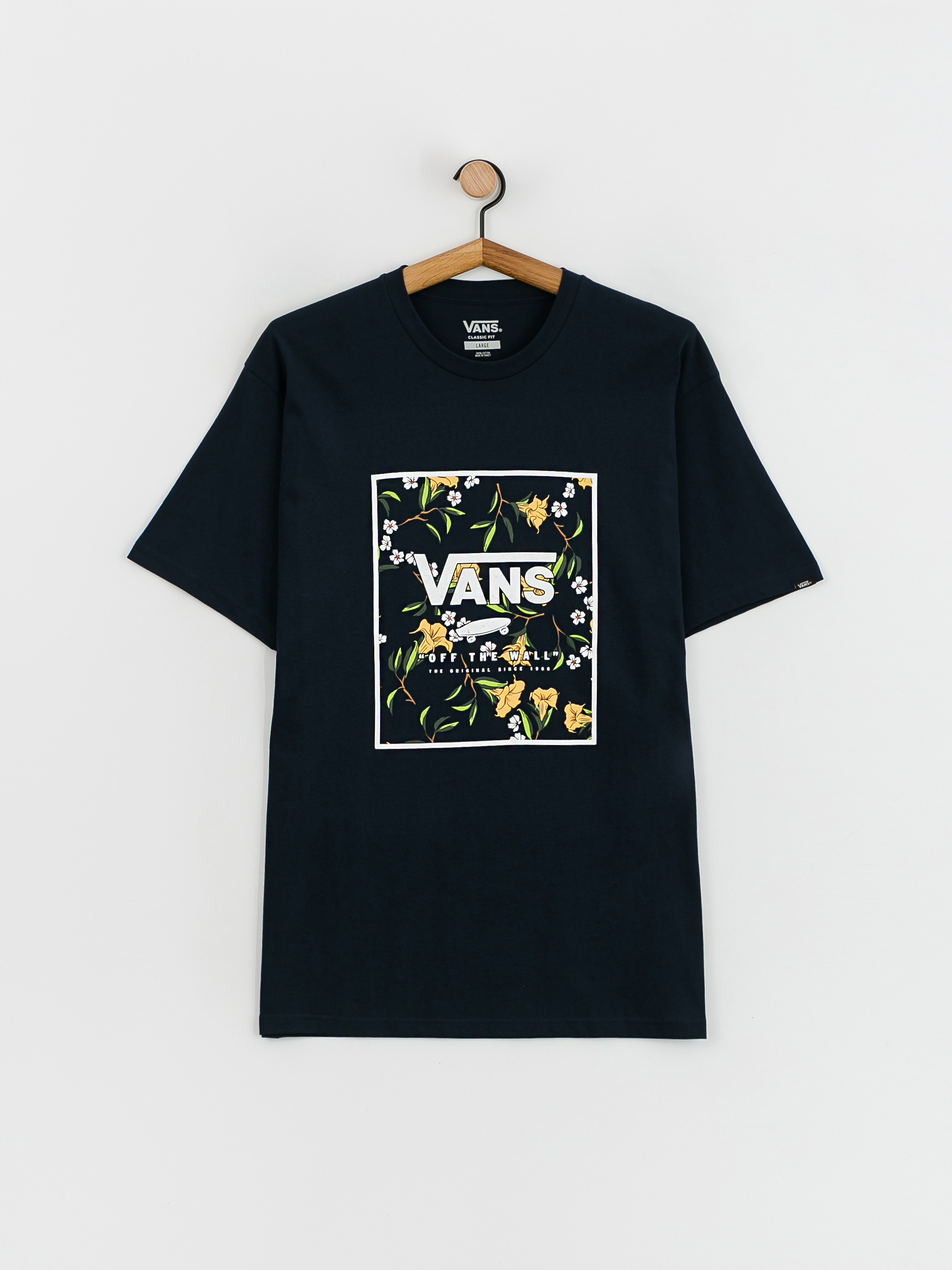 Tricou Vans Classic Print Box (navy/gold fusion)
