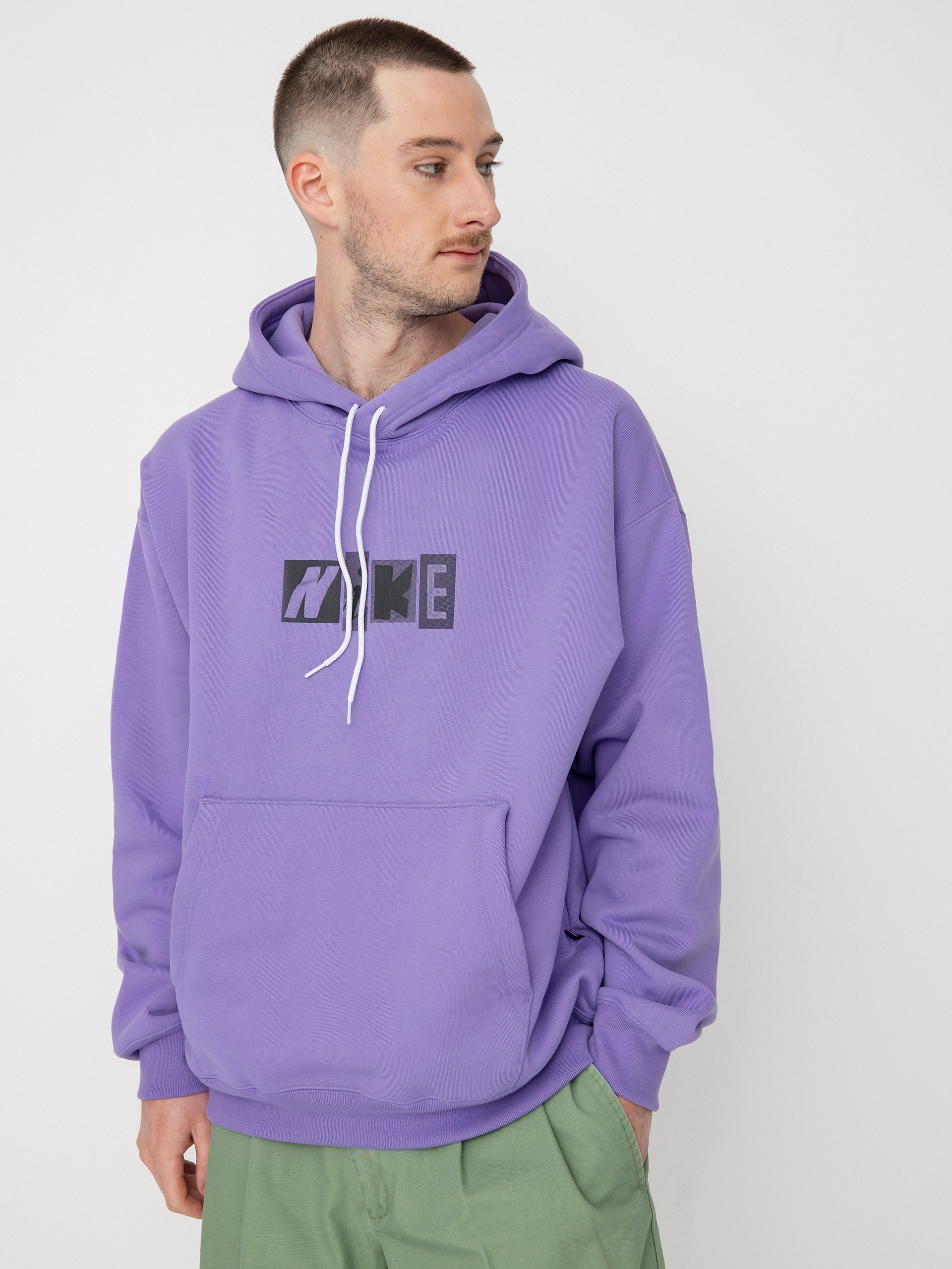 Hanorac cu glugă Nike SB Copyshop Letters HD (space purple)