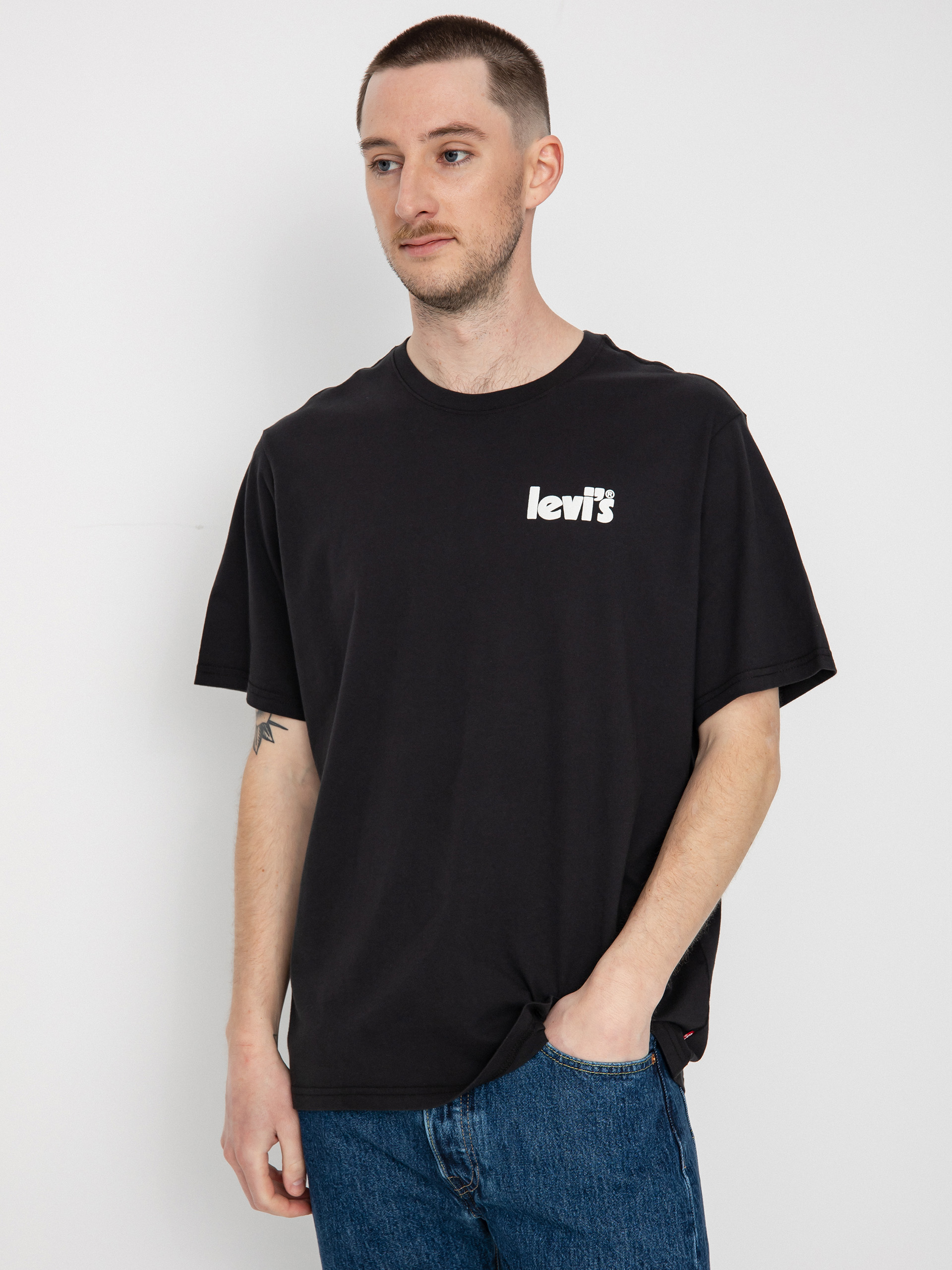 Tricou Levi's® Relaxed Fit Poster (caviar graphic)