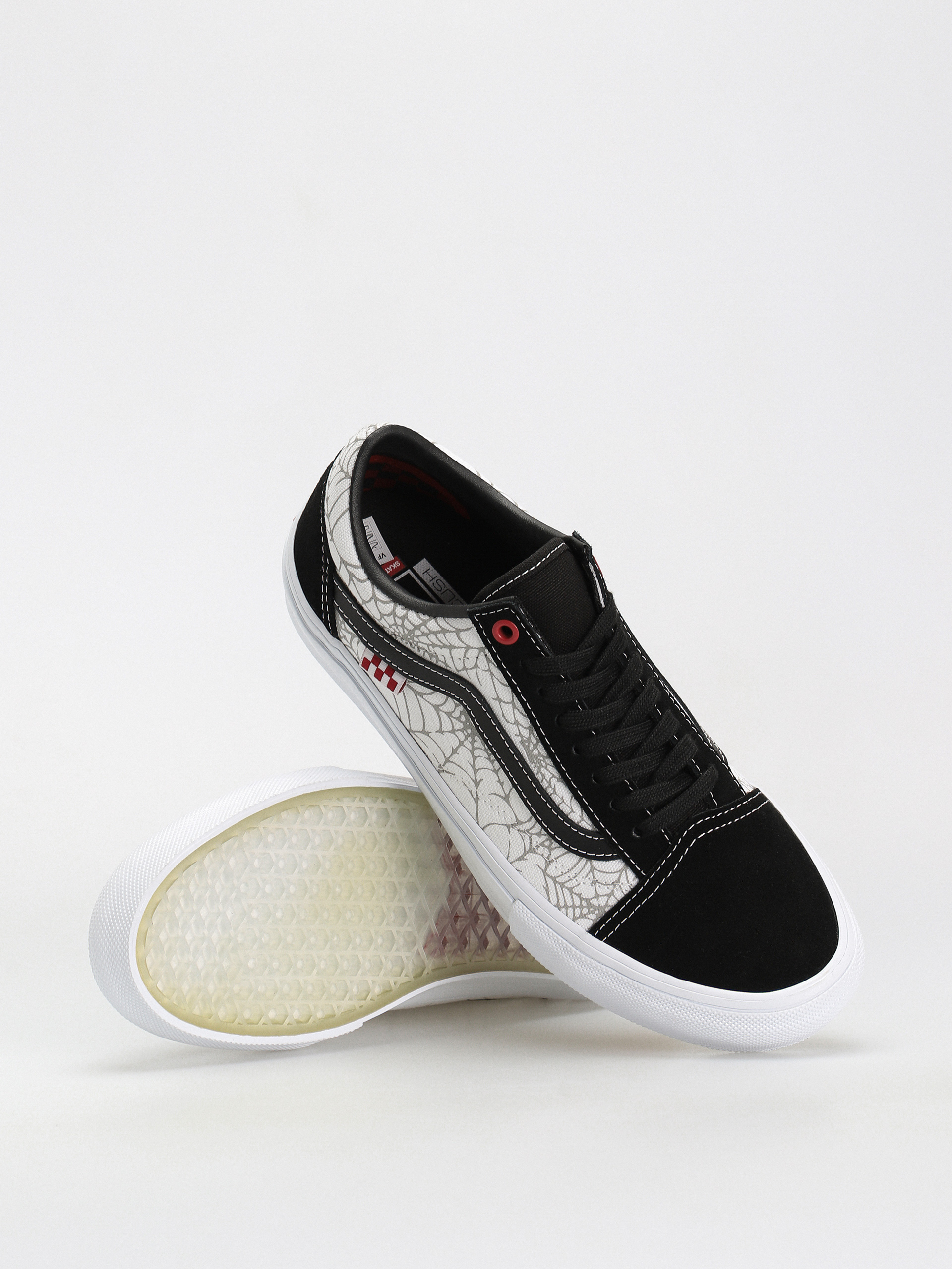 Pantofi Vans Skate Old Skool (black widow spider black/white/red)
