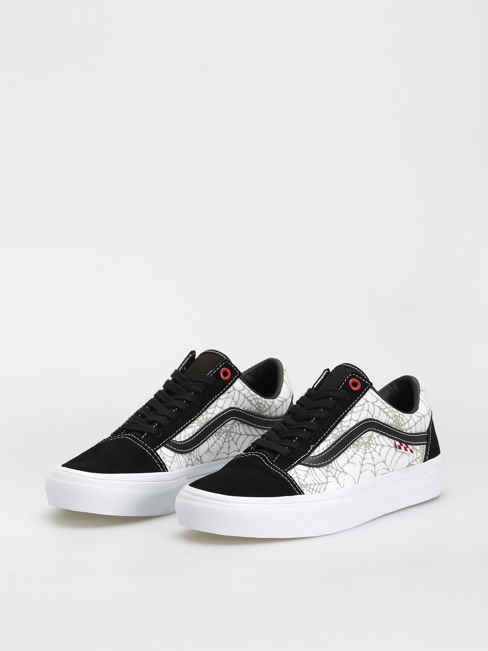 Pantofi Vans Skate Old Skool (black widow spider black/white/red)