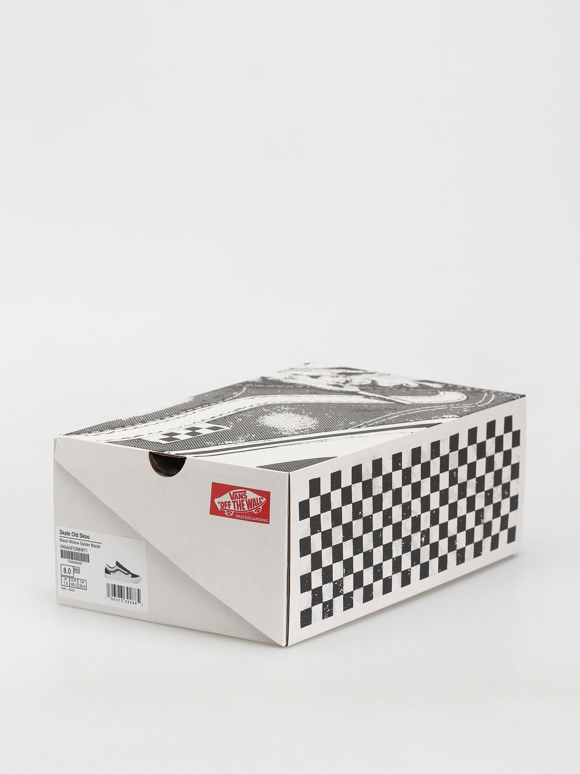 Pantofi Vans Skate Old Skool (black widow spider black/white/red)