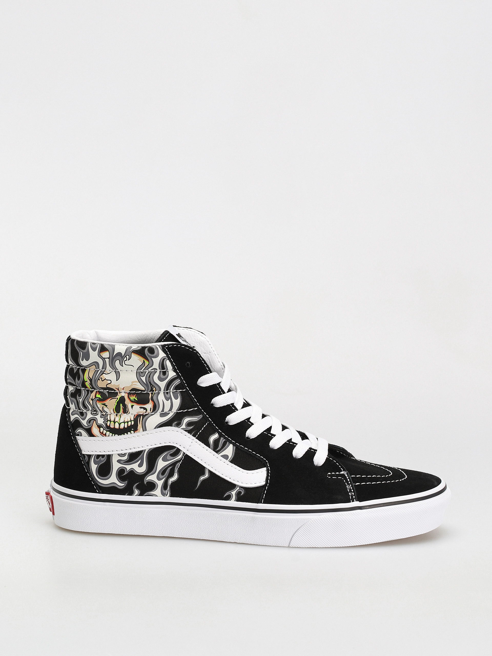 Pantofi Vans Sk8 Hi (flame skull black/true white)