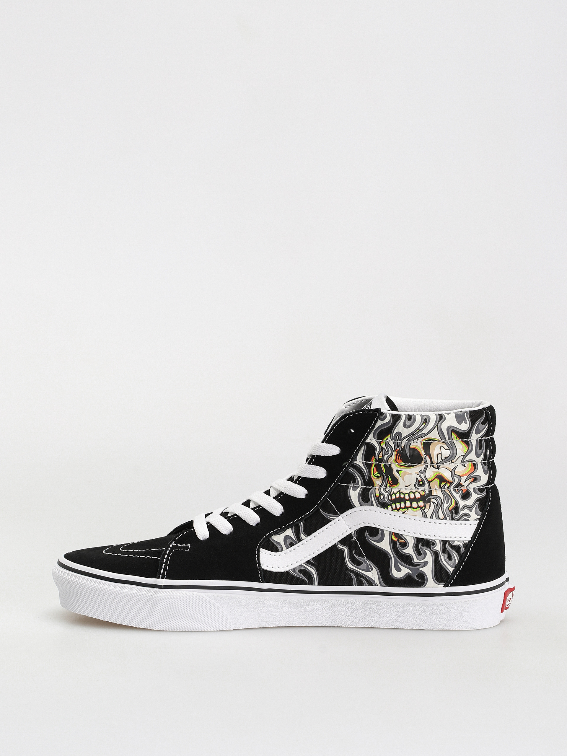 Pantofi Vans Sk8 Hi (flame skull black/true white)