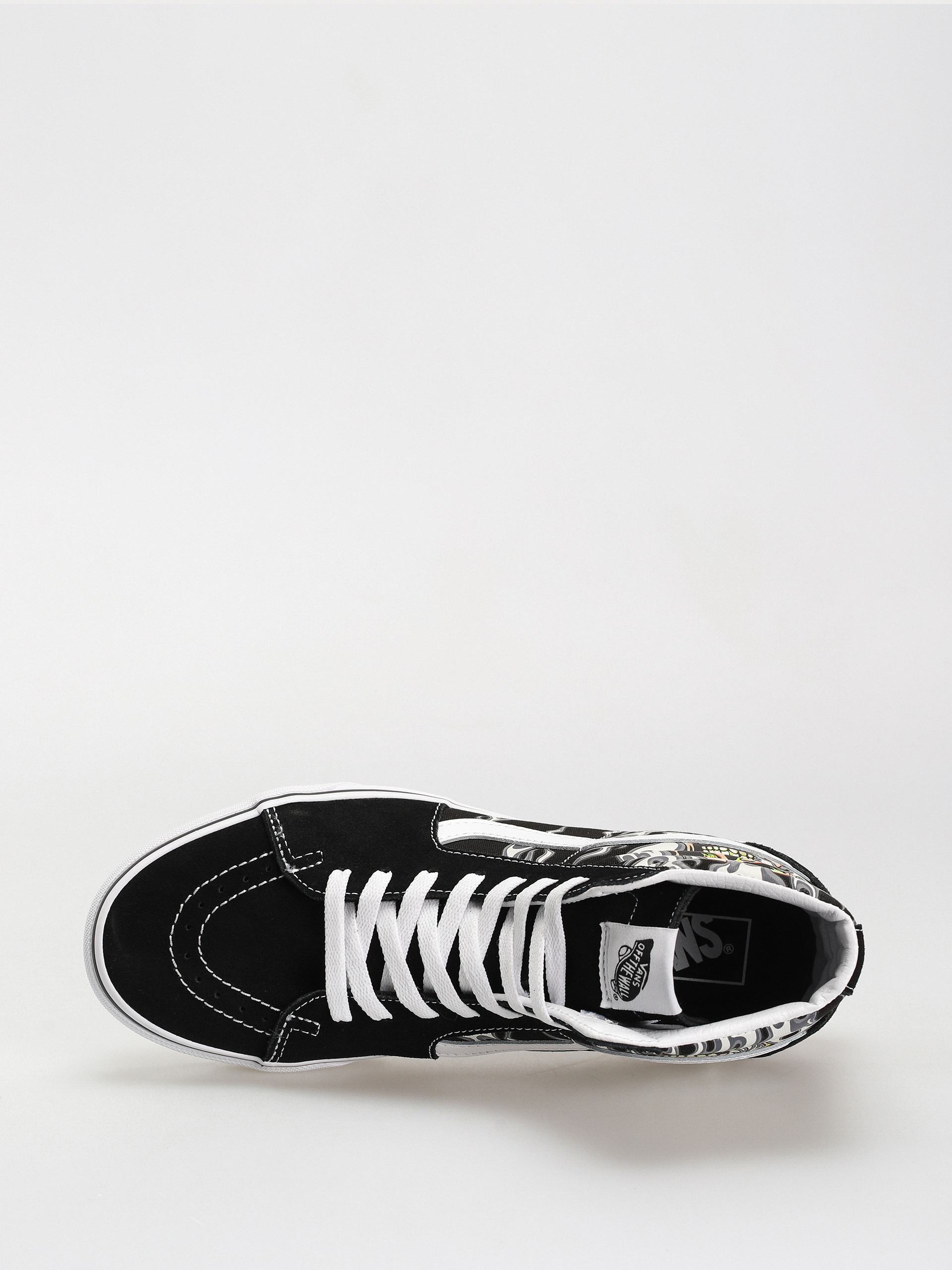 Pantofi Vans Sk8 Hi (flame skull black/true white)