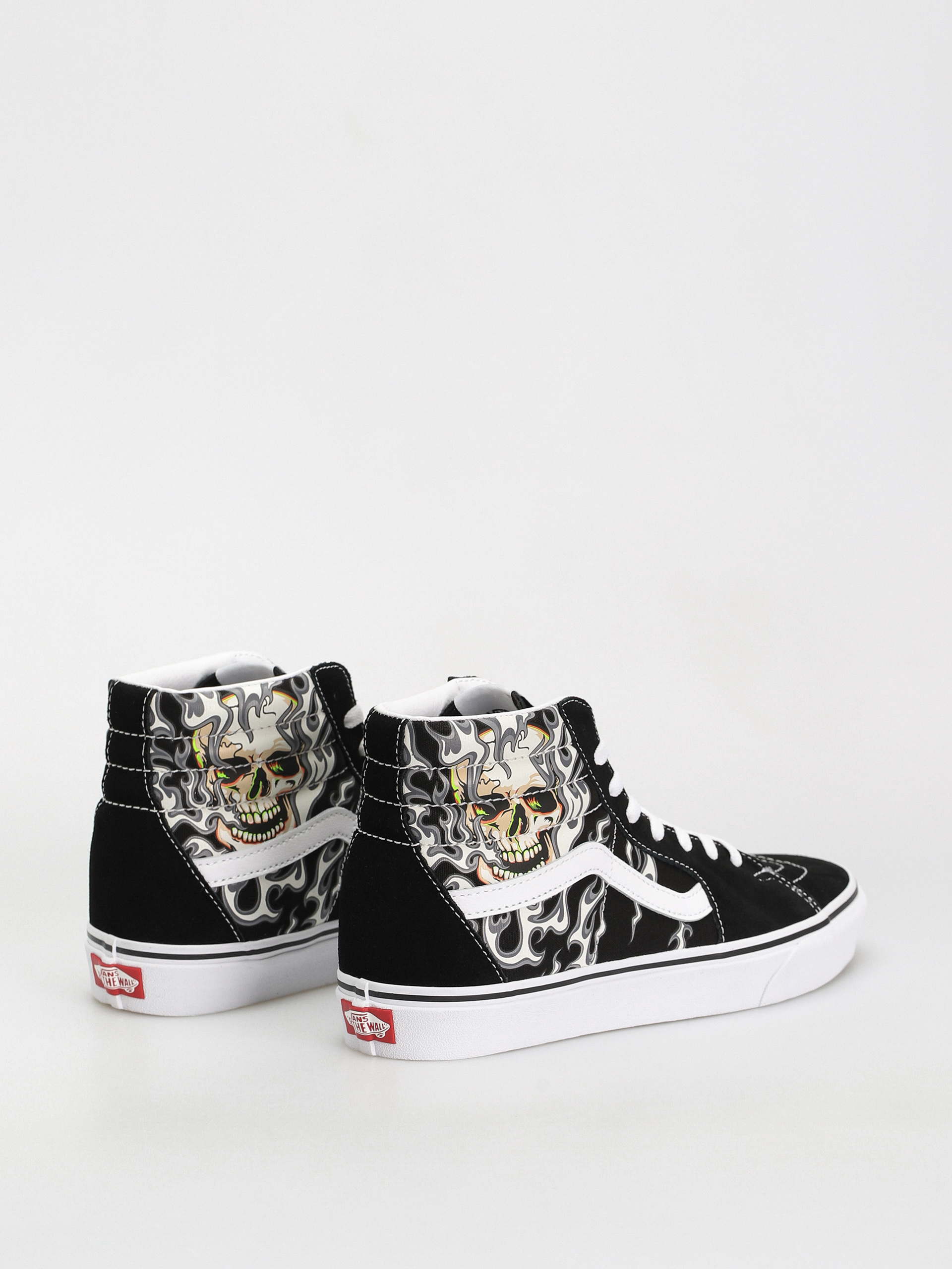 Pantofi Vans Sk8 Hi (flame skull black/true white)