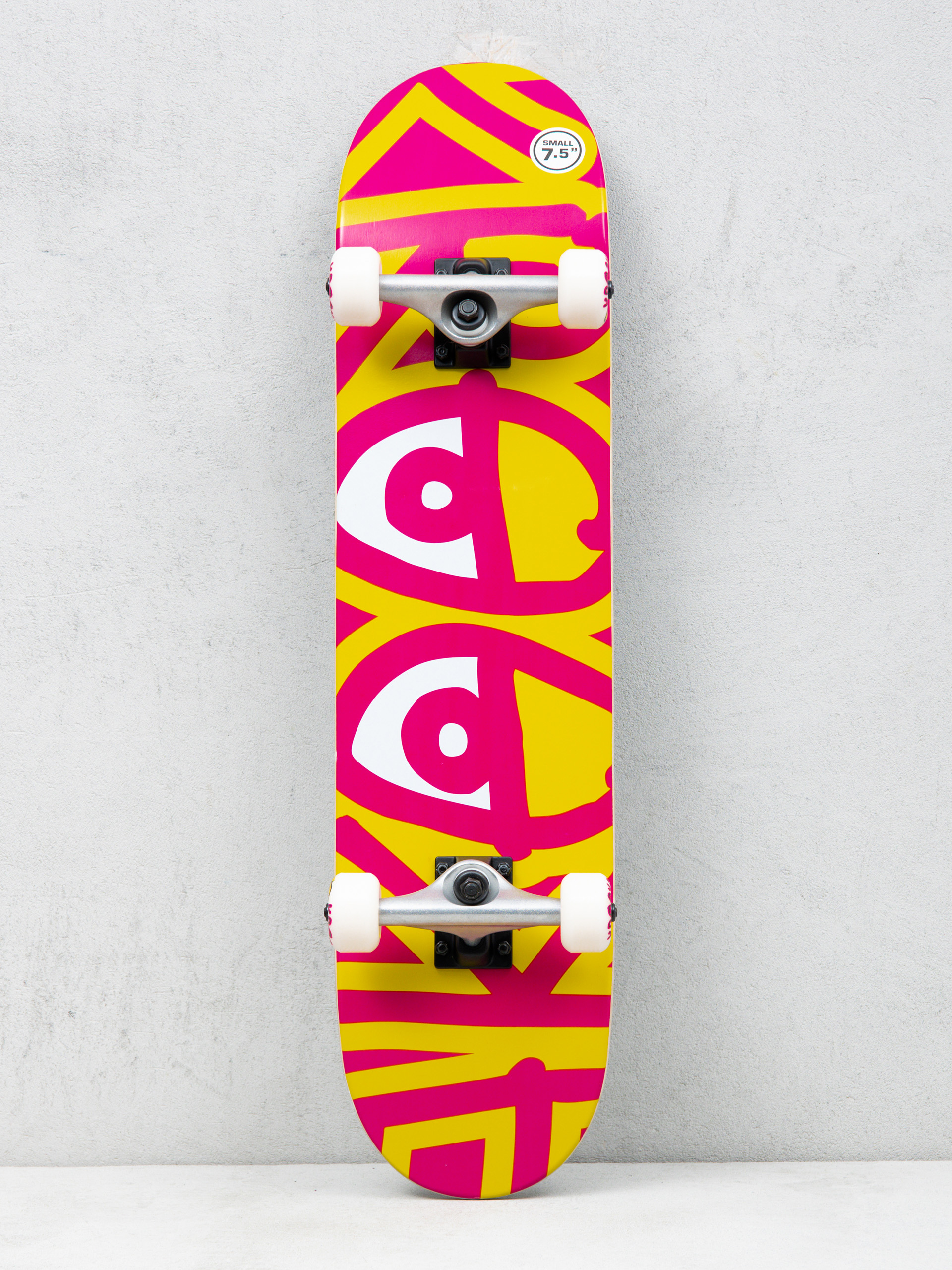 Skateboard Krooked Tm Big Eyes (pink/yellow)