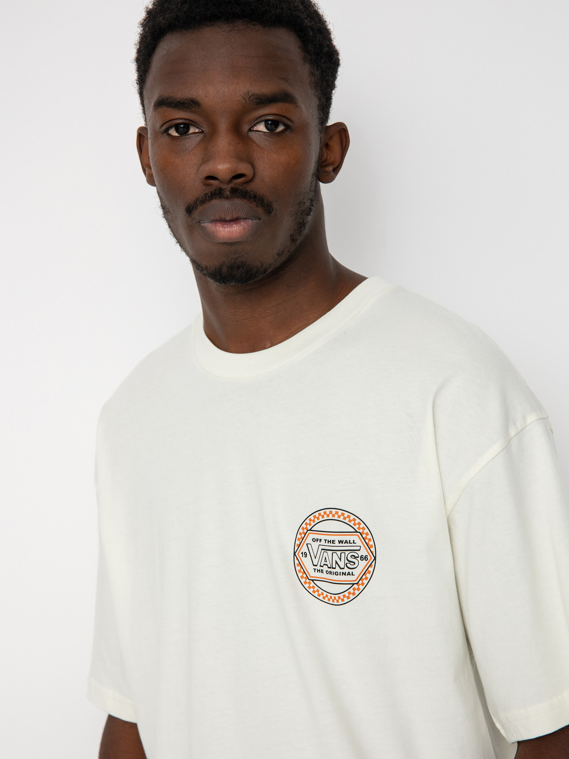 Tricou Vans Circle Checker Drop V (marshmallow)