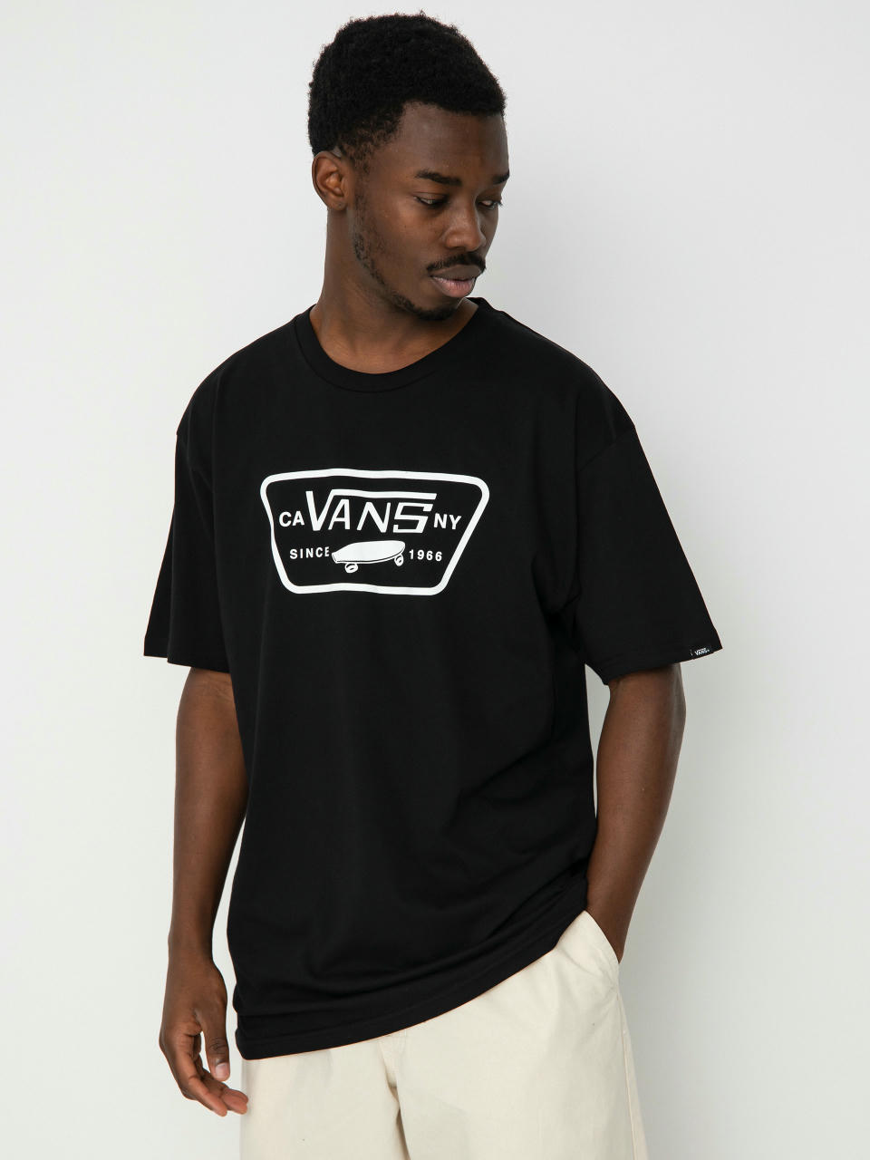 Tricou Vans Full Patch (black/white)