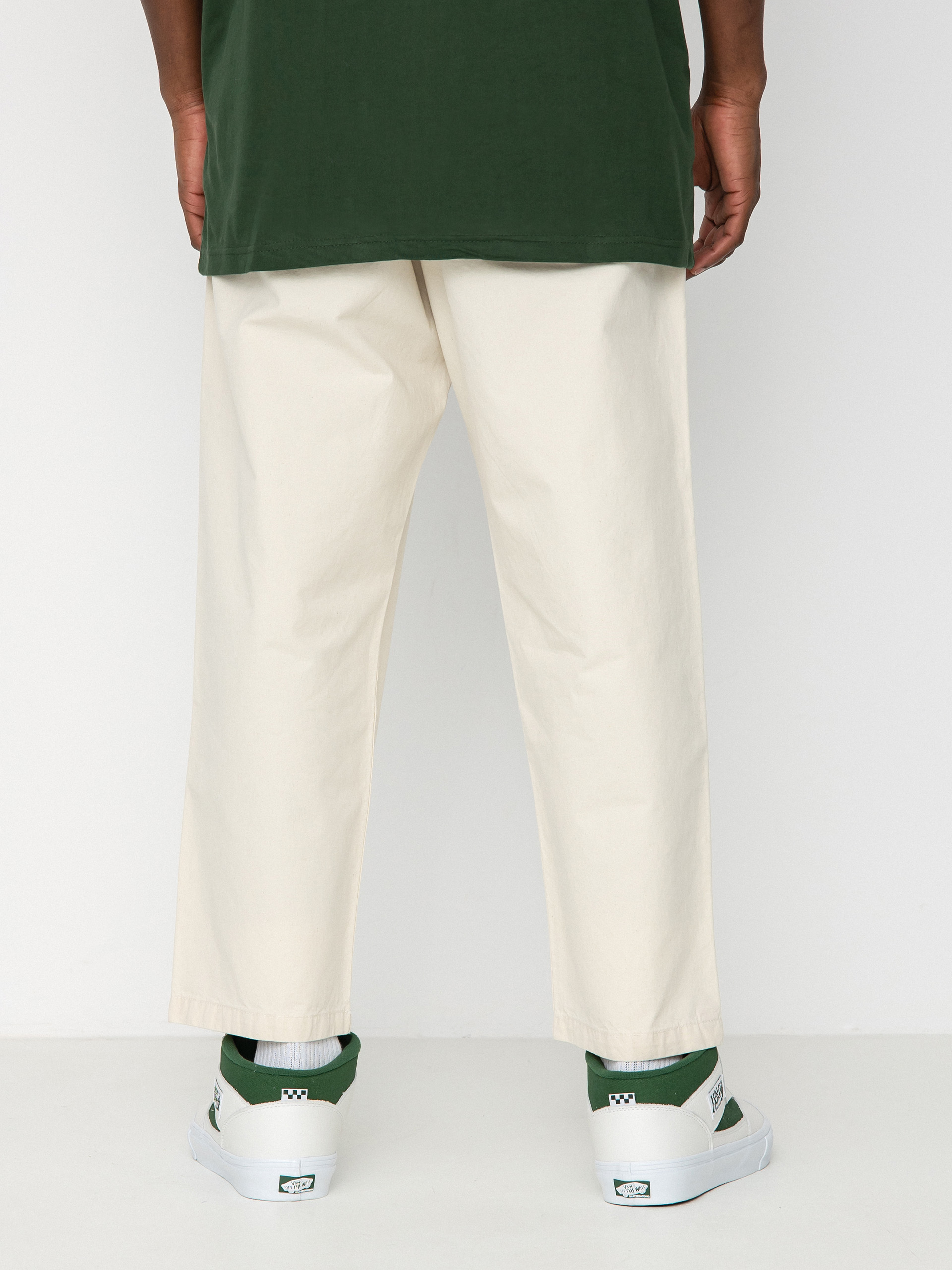 Pantaloni Vans Range Loose Cropped Elastic Waist (natural cotton)