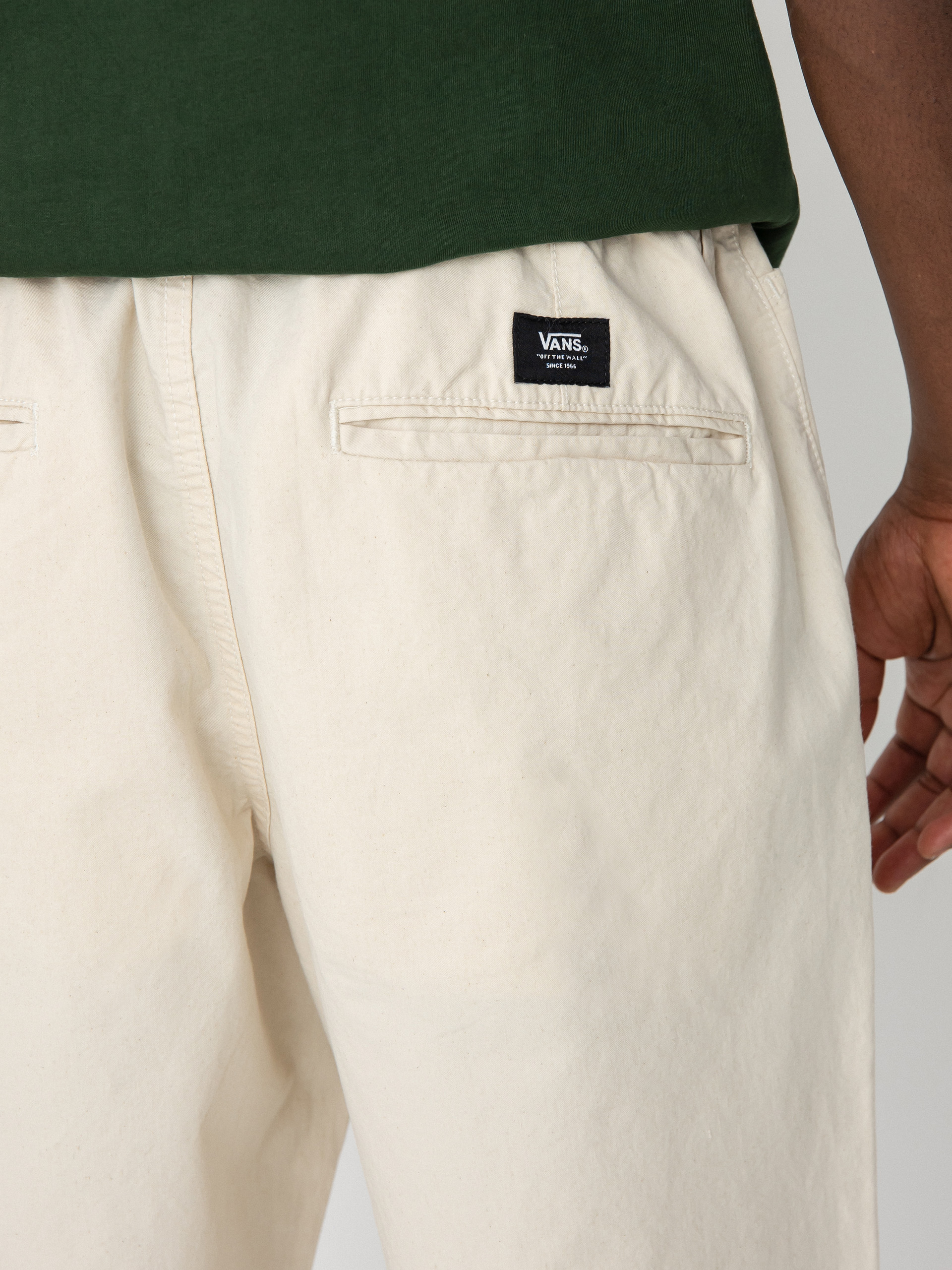 Pantaloni Vans Range Loose Cropped Elastic Waist (natural cotton)