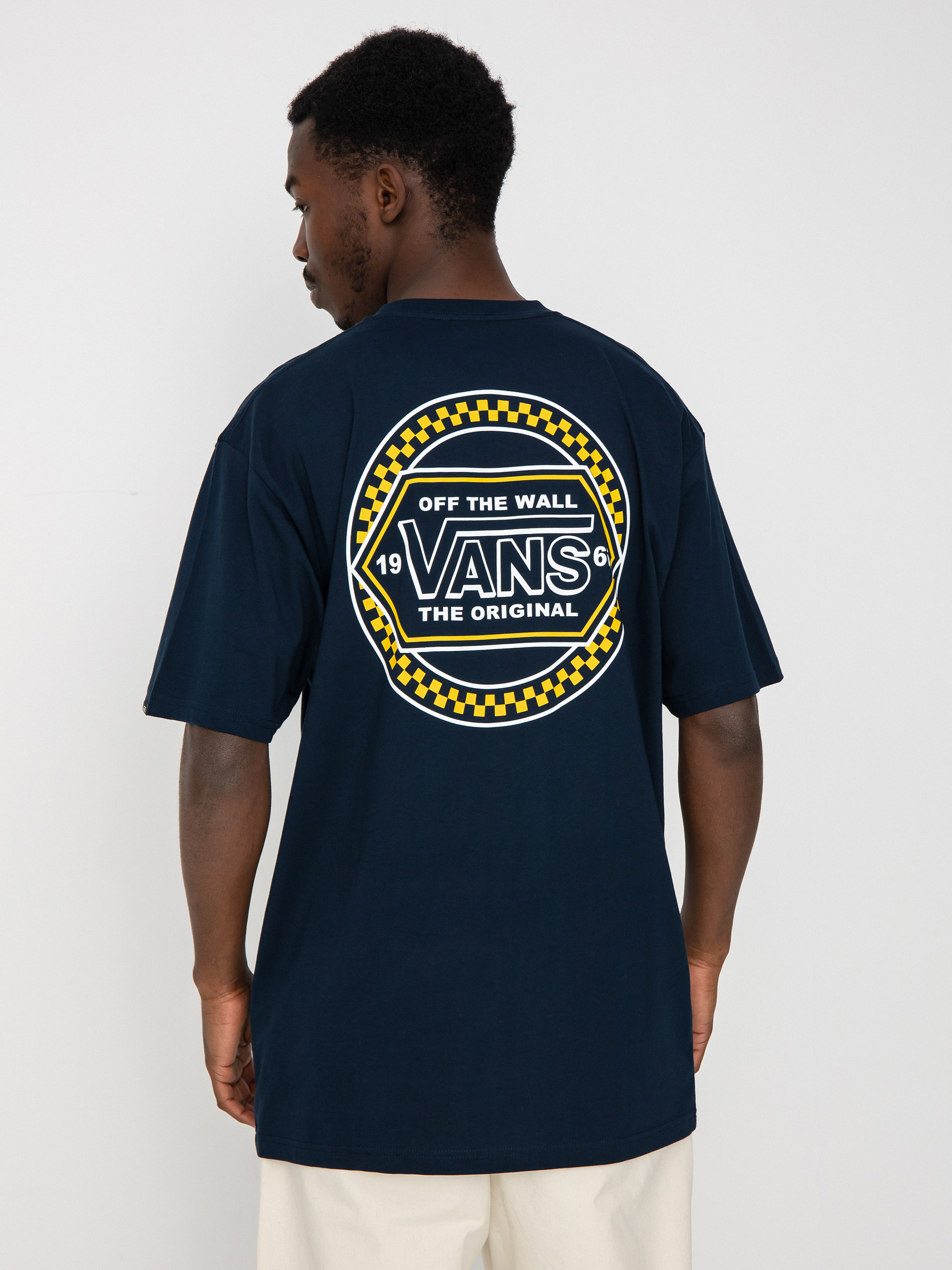 Tricou Vans Circle Checker Drop V (navy)