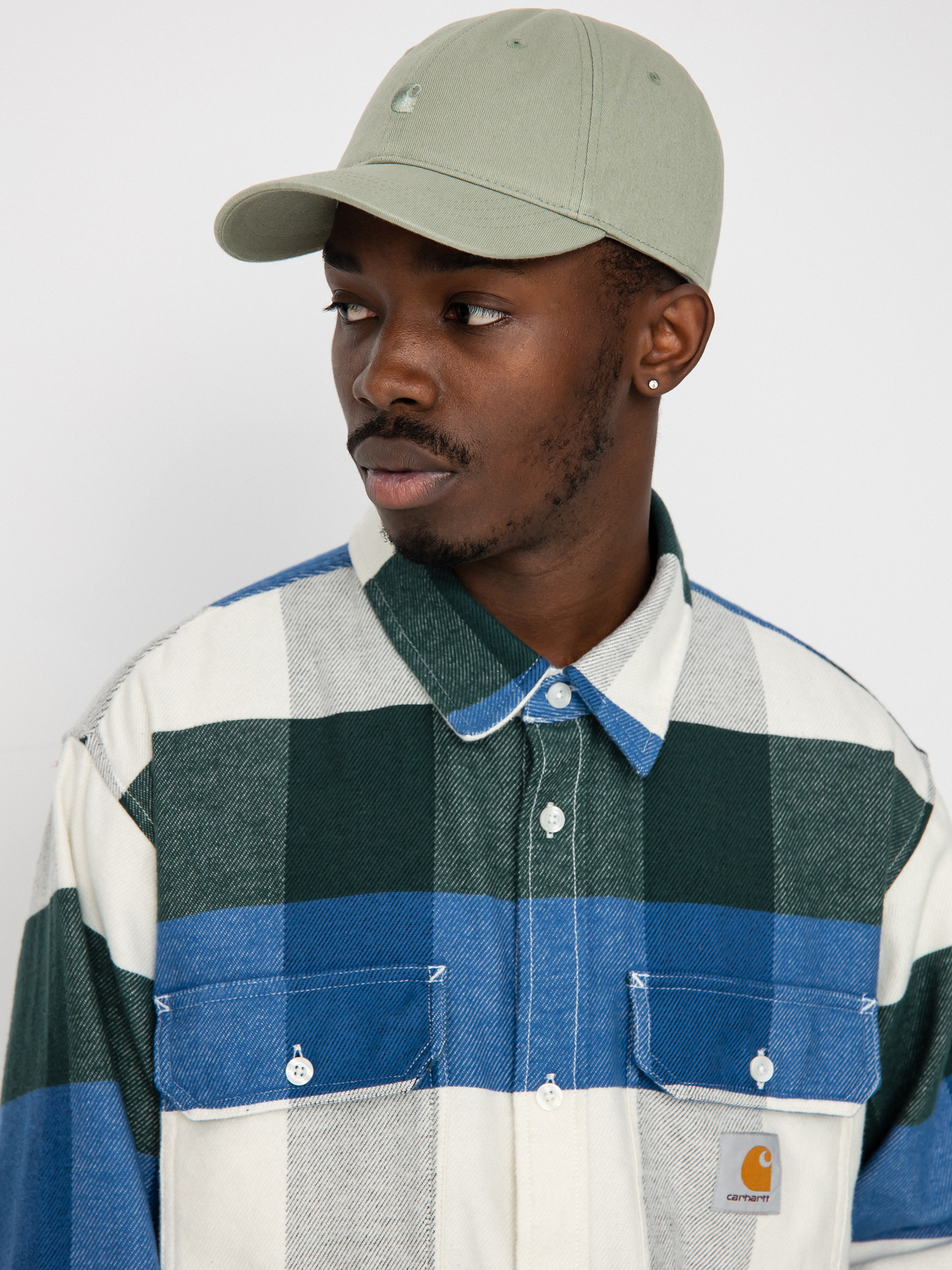 Cămașă Carhartt WIP Lyman (lyman check discovery green)