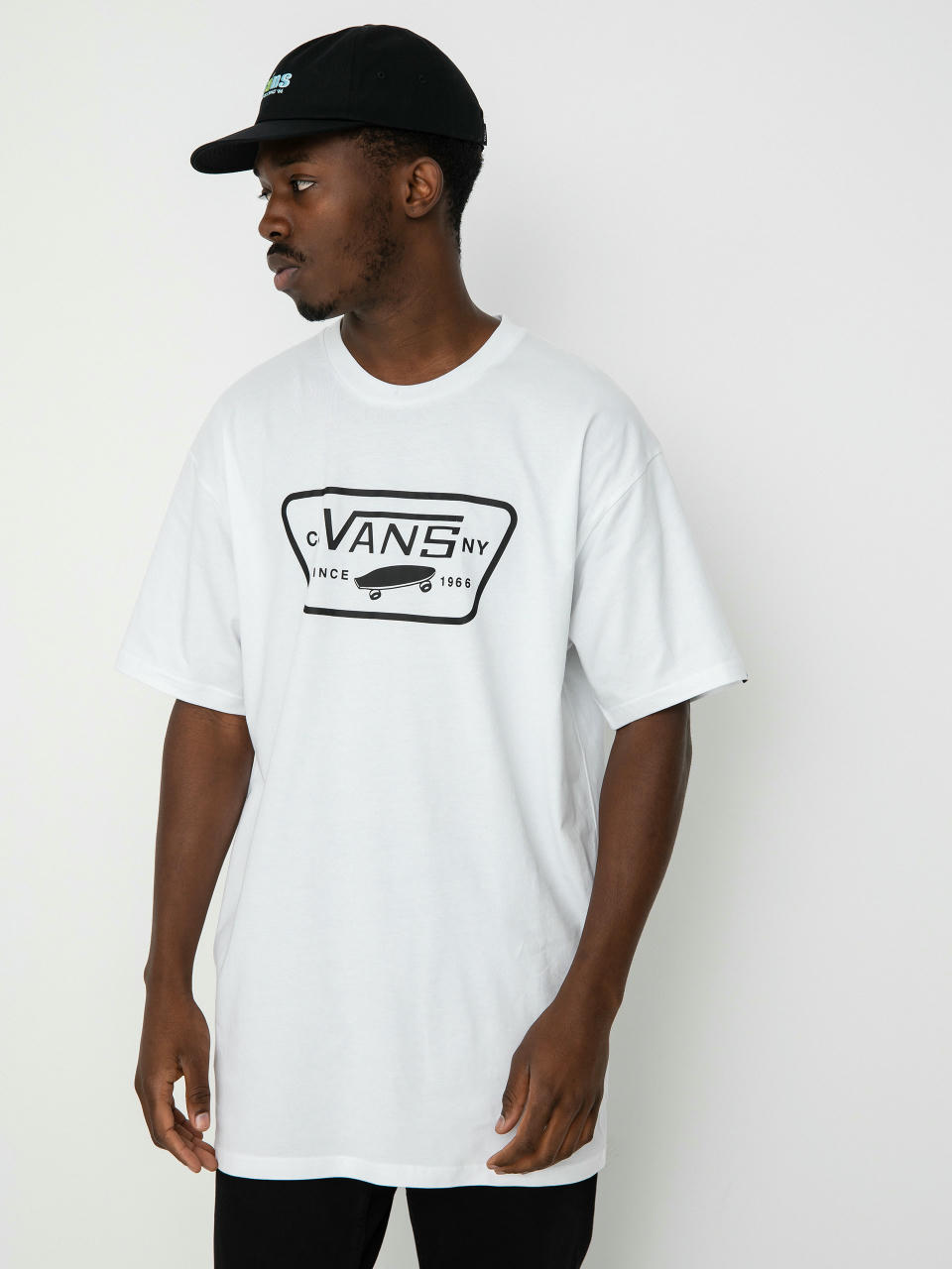 Tricou Vans Full Patch (white/black)