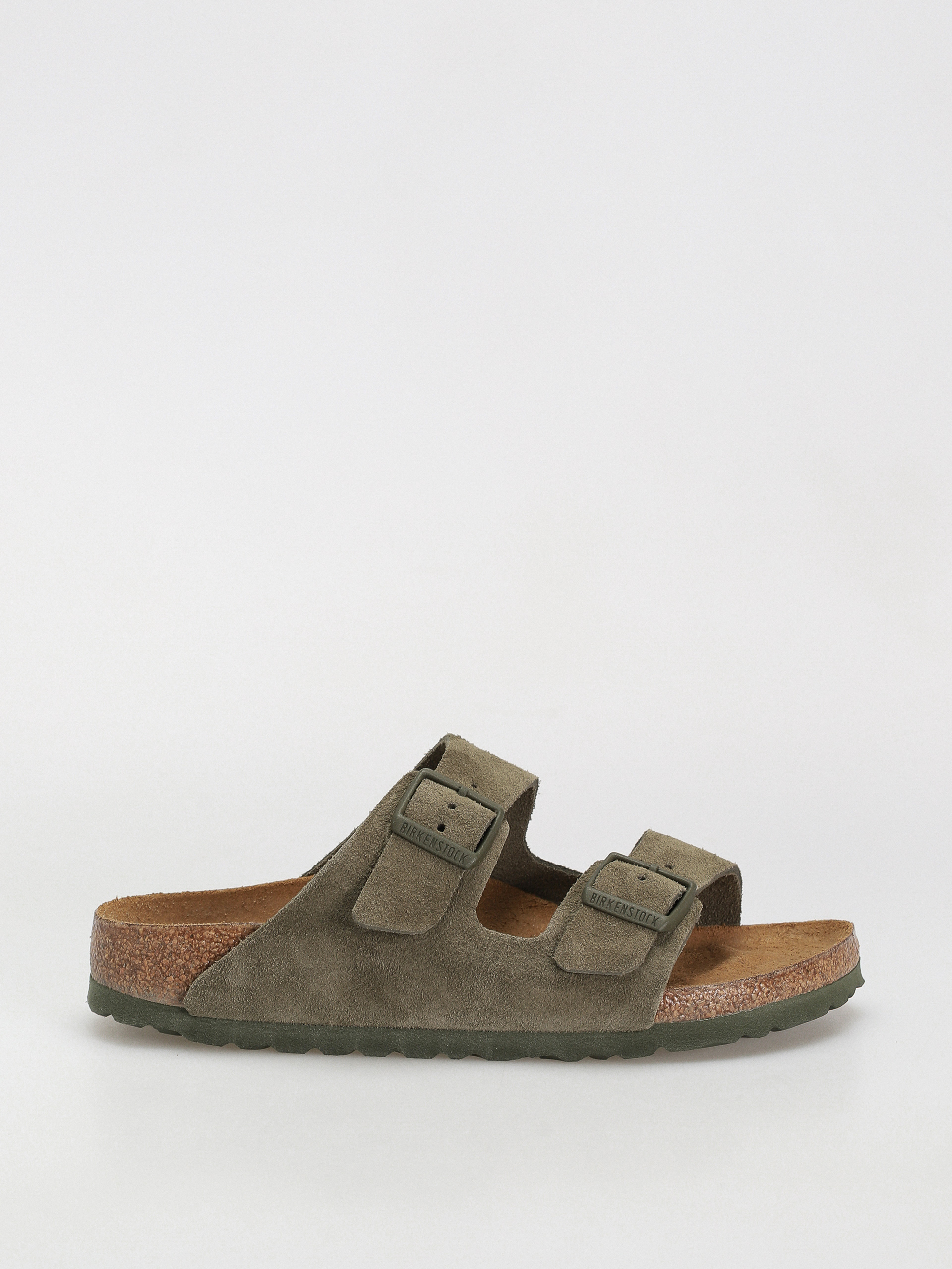 Șlapi Birkenstock Arizona Suede Leather Narrow Wmn (thyme)