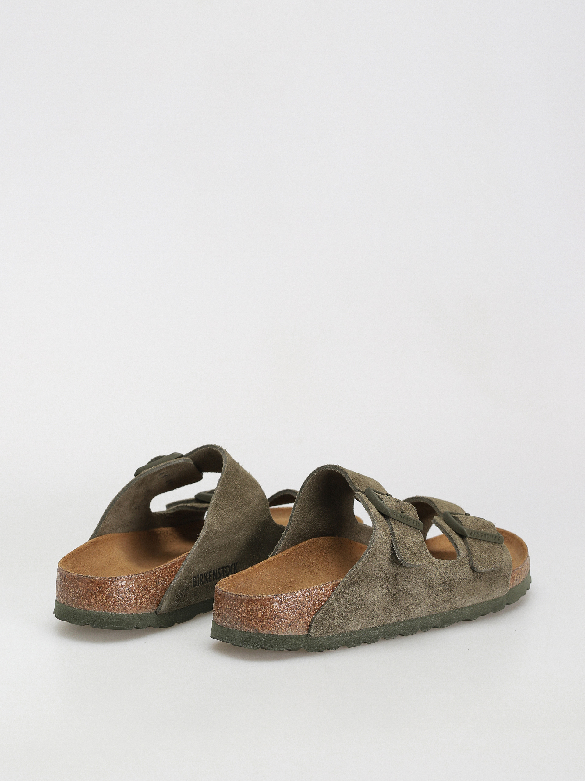 Șlapi Birkenstock Arizona Suede Leather Narrow Wmn (thyme)