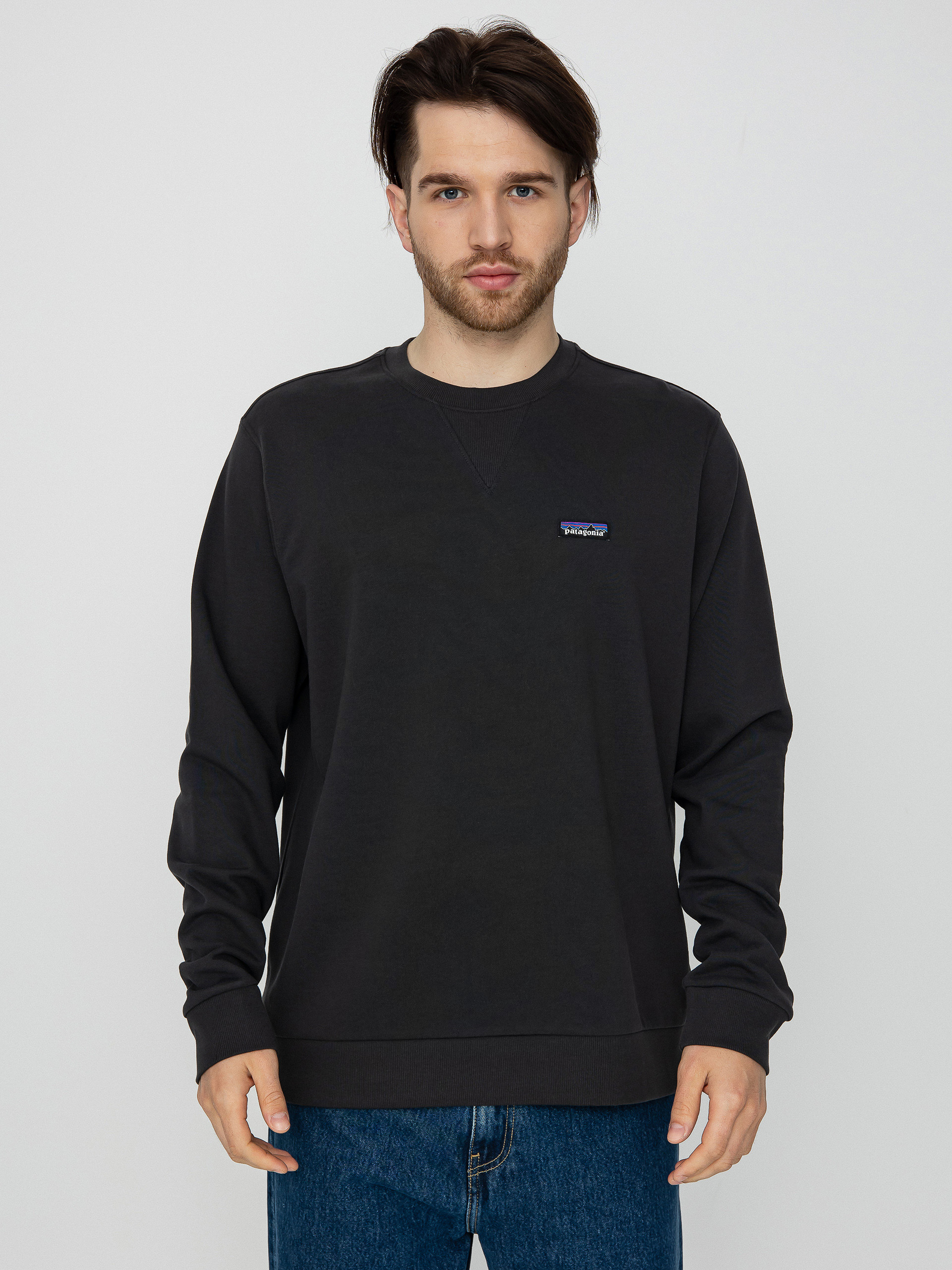 Hanorac Patagonia Regenerative Organic Certified Cotton Crewneck (ink black)