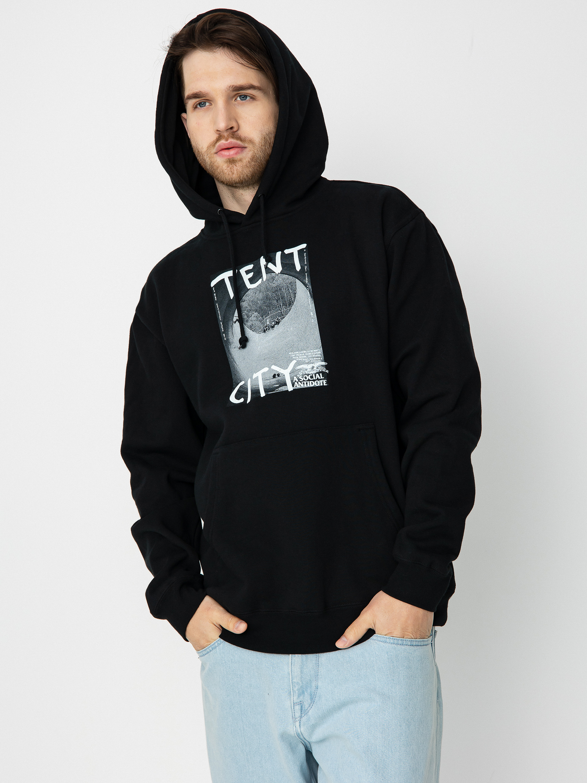 Hanorac cu glugă Antihero Tent City HD