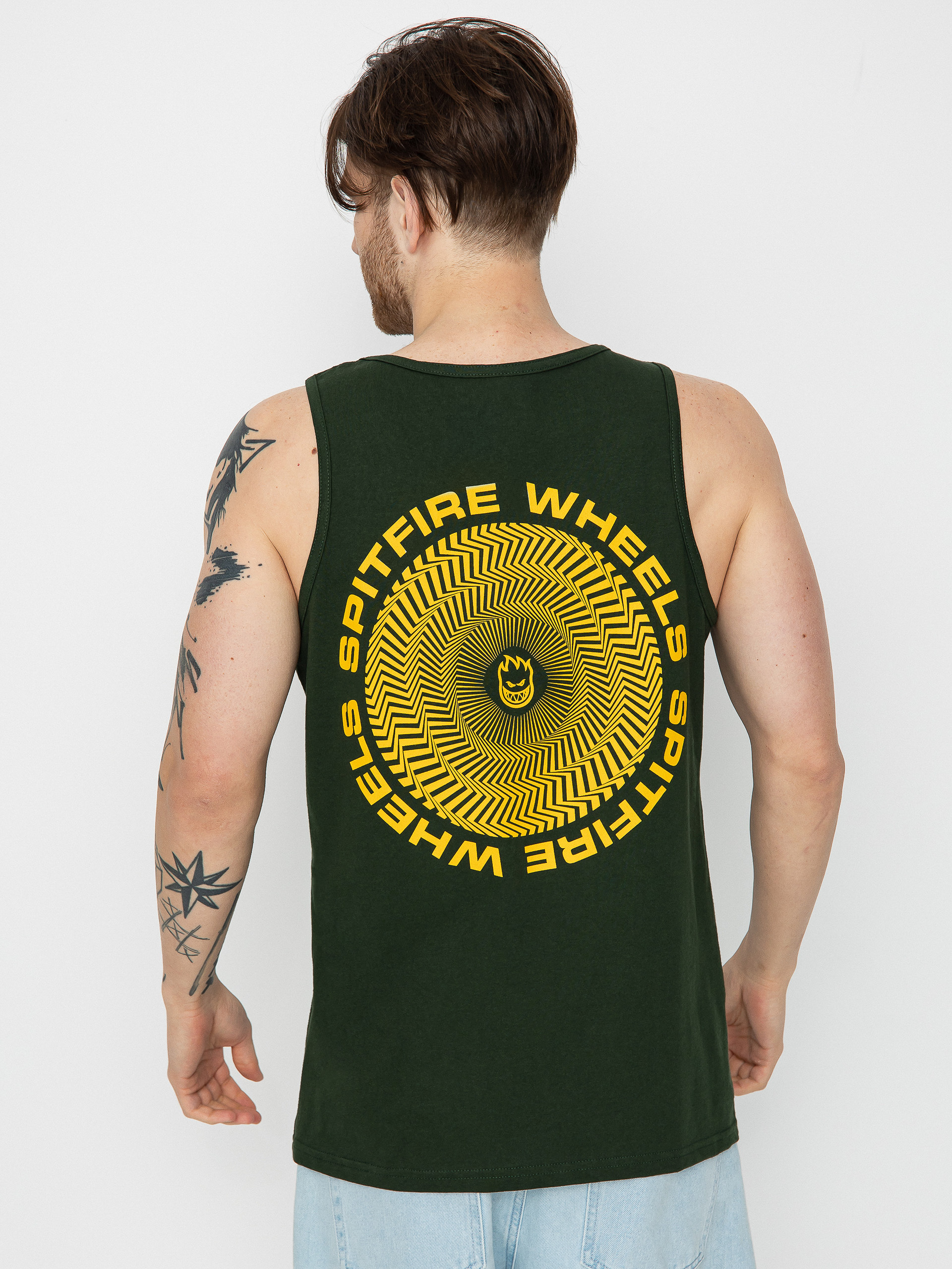 Tricou Spitfire Classic Vortex (forest green w/gold prints)