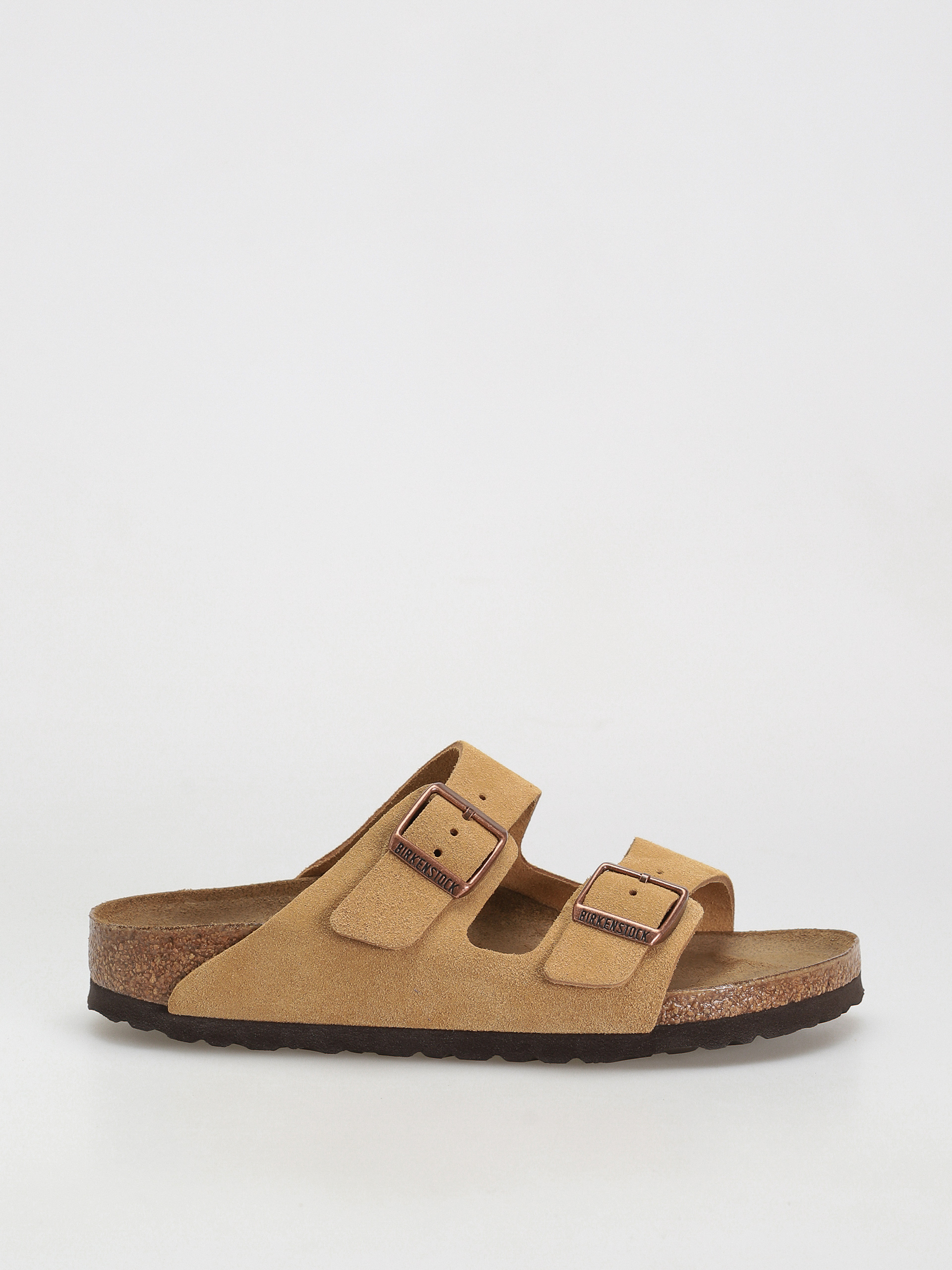Șlapi Birkenstock Arizona Suede Leather Narrow Wmn (latte cream)