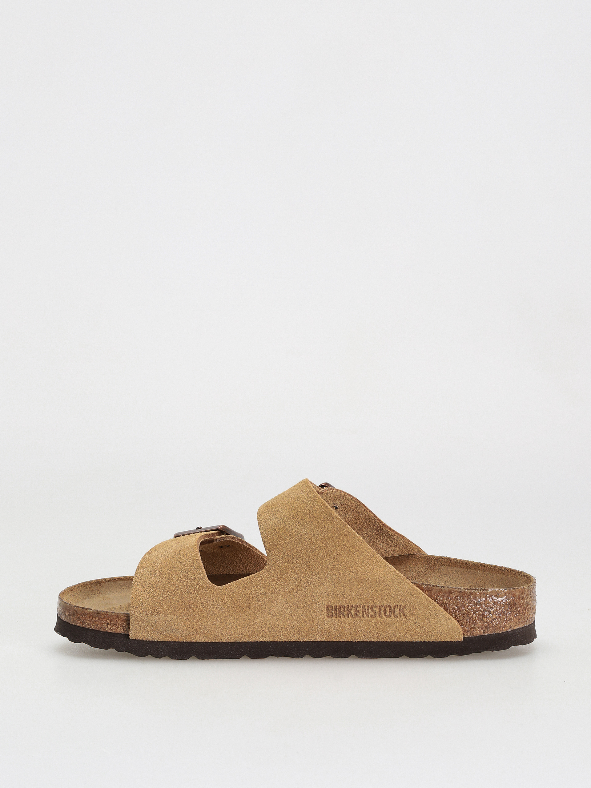 Șlapi Birkenstock Arizona Suede Leather Narrow Wmn (latte cream)