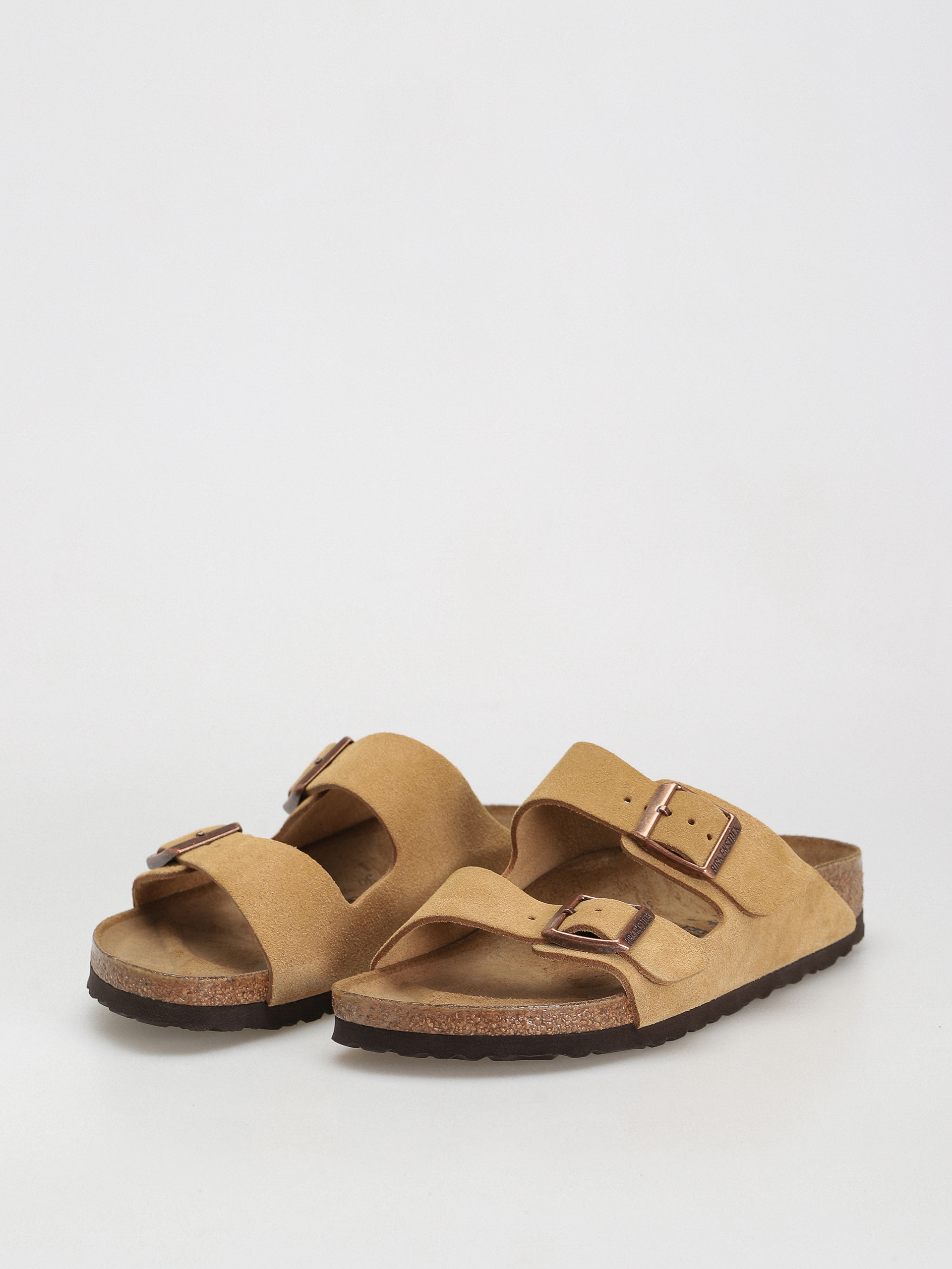 Șlapi Birkenstock Arizona Suede Leather Narrow Wmn (latte cream)
