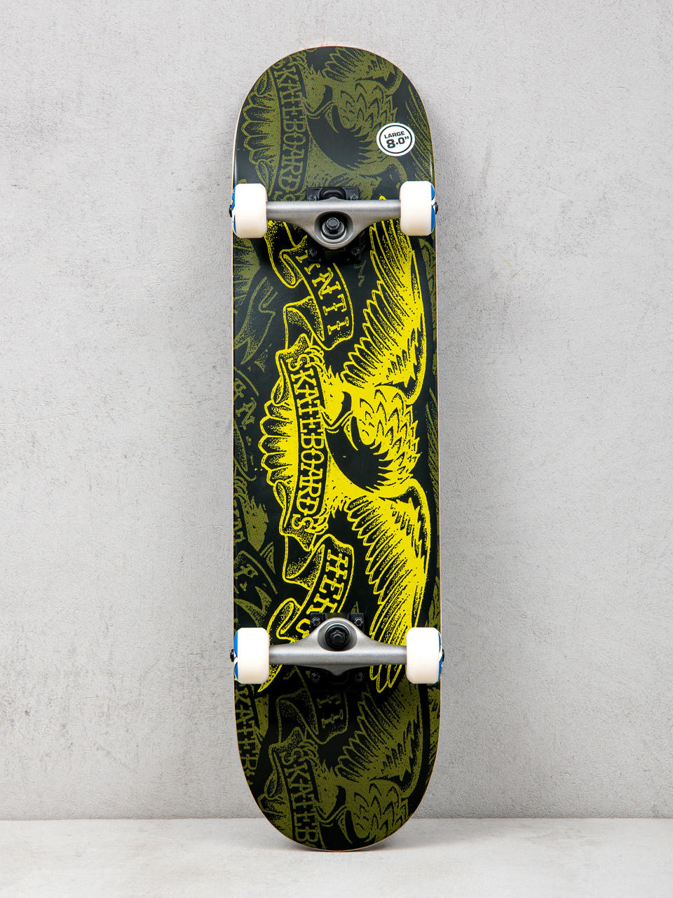 Skateboard Antihero Repeater Eagle (black/neon green)