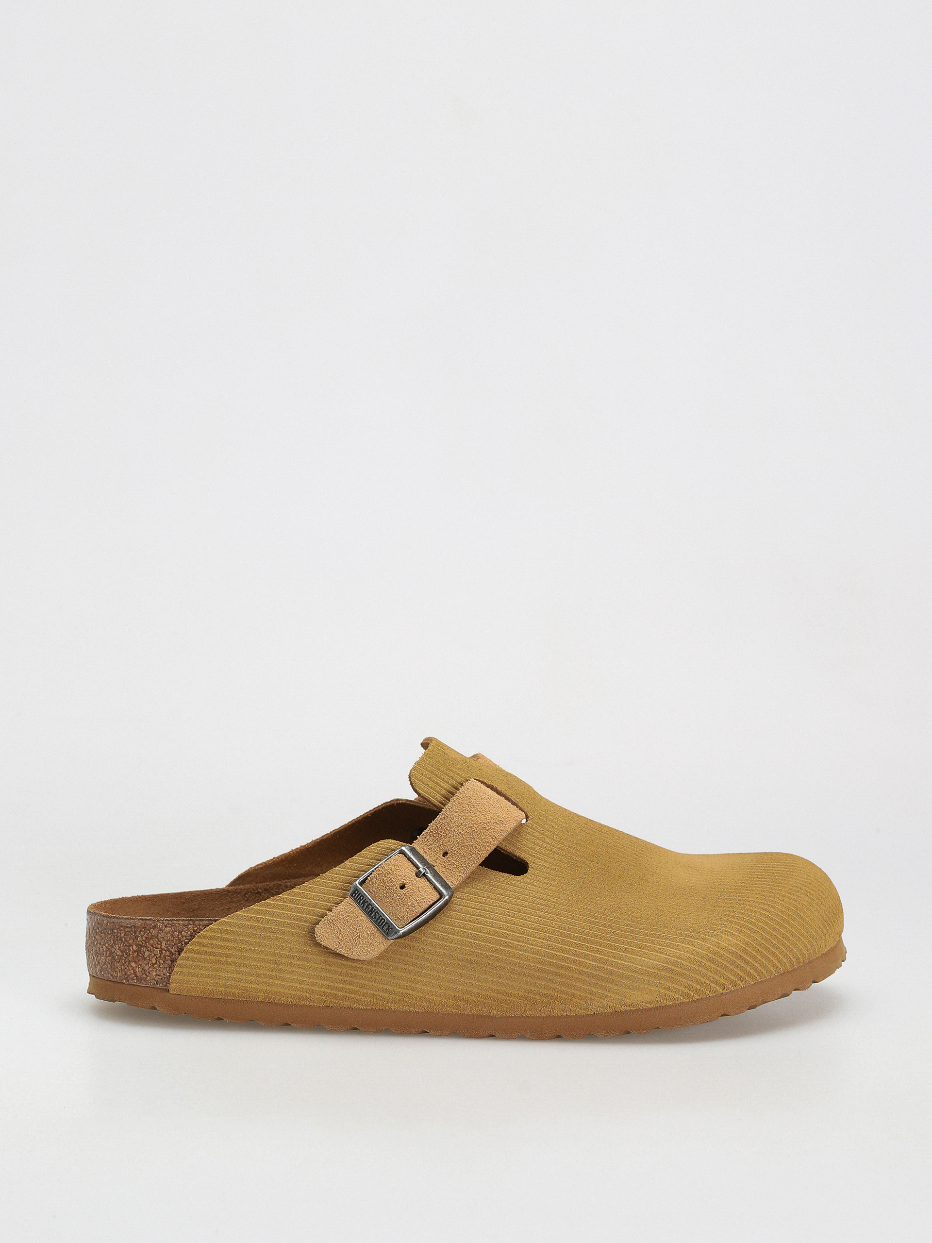 Șlapi Birkenstock Boston Suede Embossed Regular (corduroy cork brown)