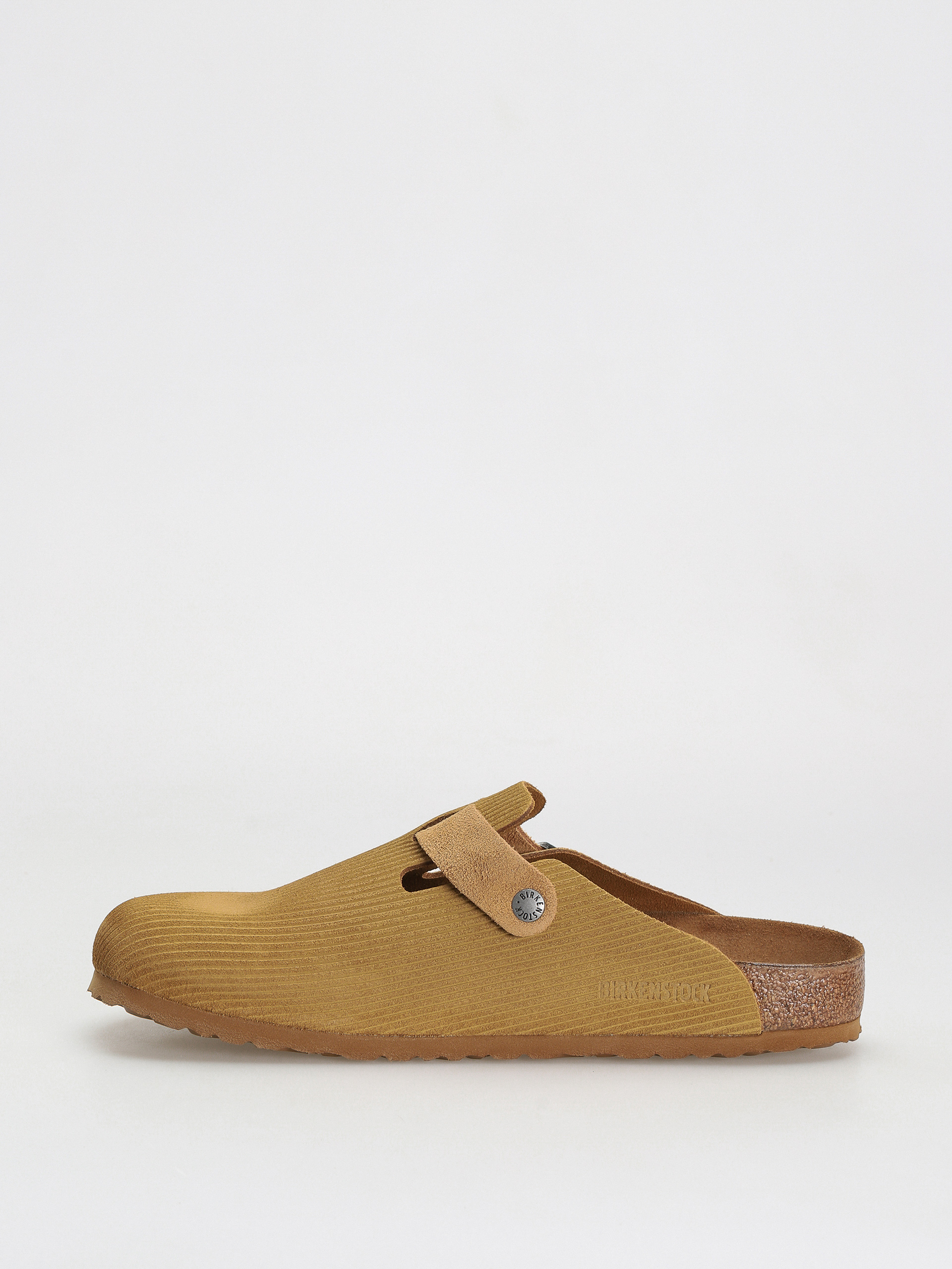 Șlapi Birkenstock Boston Suede Embossed Regular (corduroy cork brown)
