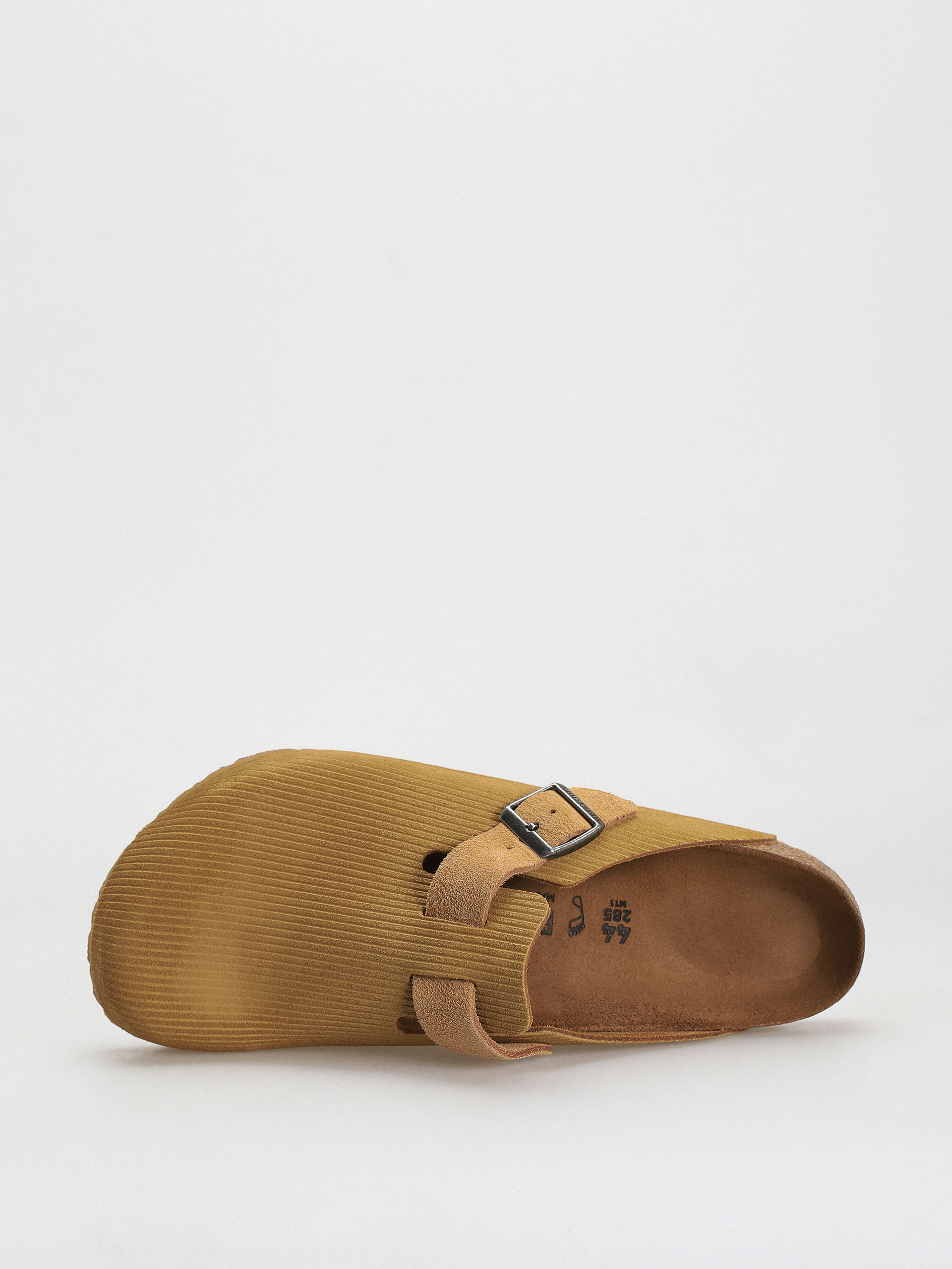 Șlapi Birkenstock Boston Suede Embossed Regular (corduroy cork brown)
