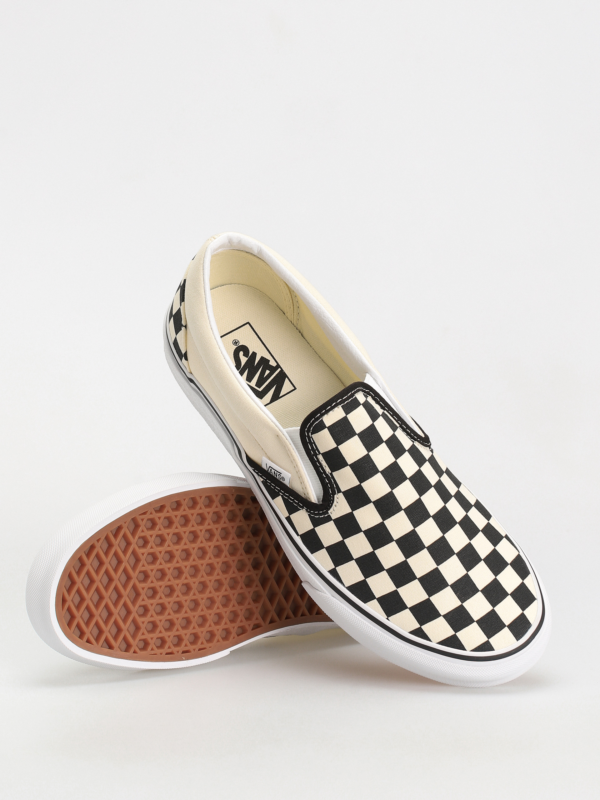 Pantofi Vans Classic Slip On (blk&whtchckerboard/wht)