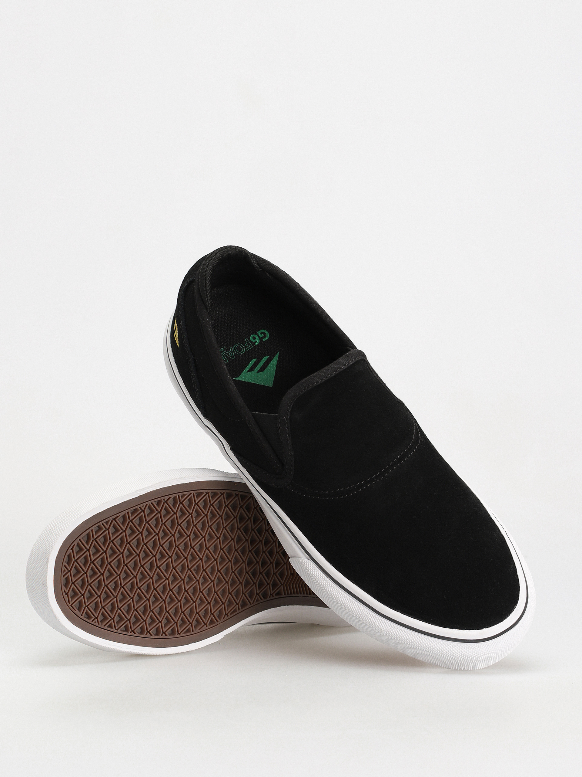 Pantofi Emerica Wino G6 Slip On (black/white/gold)