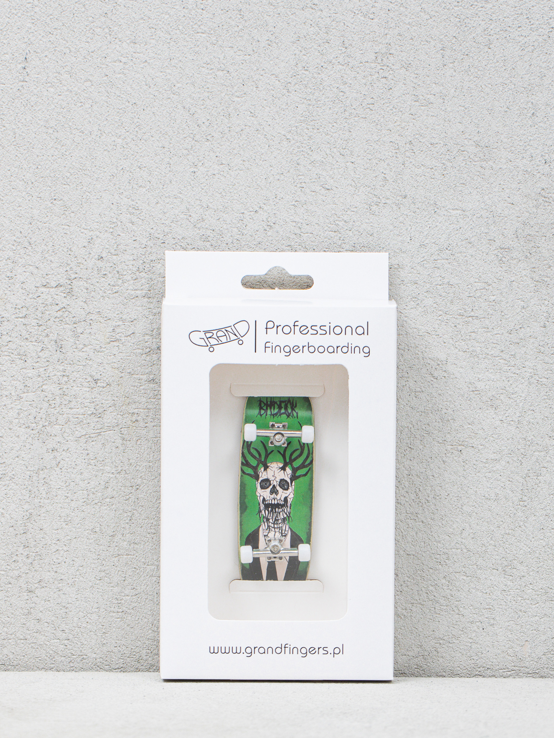 Fingerboard Grand Fingers Skull Deer (green/silver)