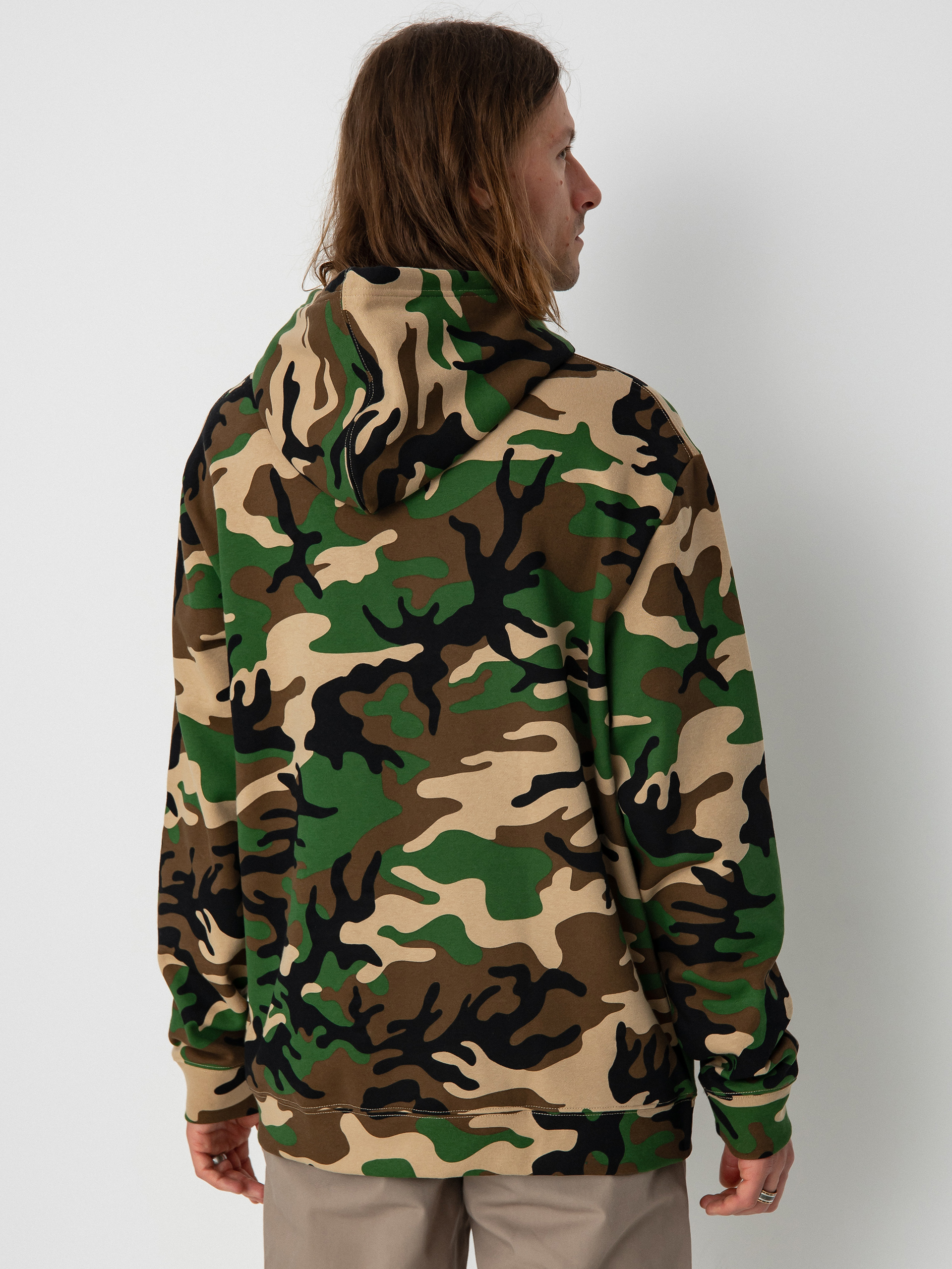 Hanorac cu glugă DC X Thrasher (army camo)
